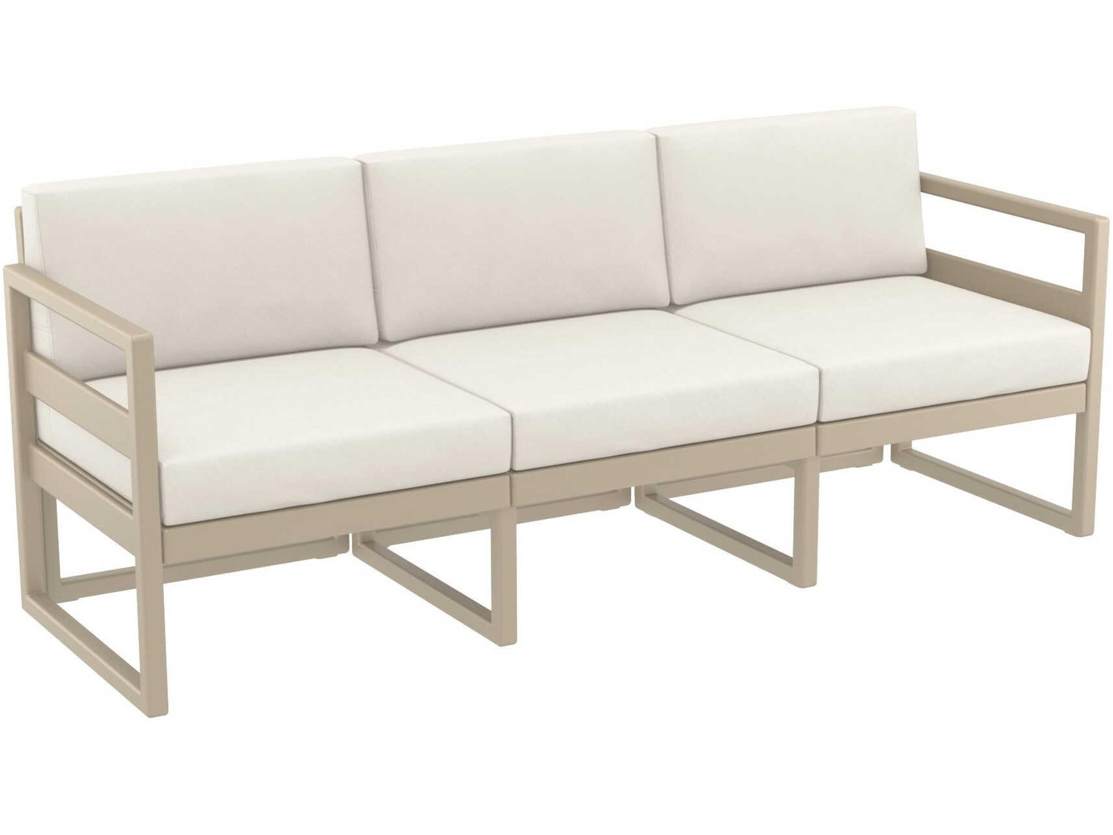 Compamia Mykonos Taupe Resin Cushion Sofa