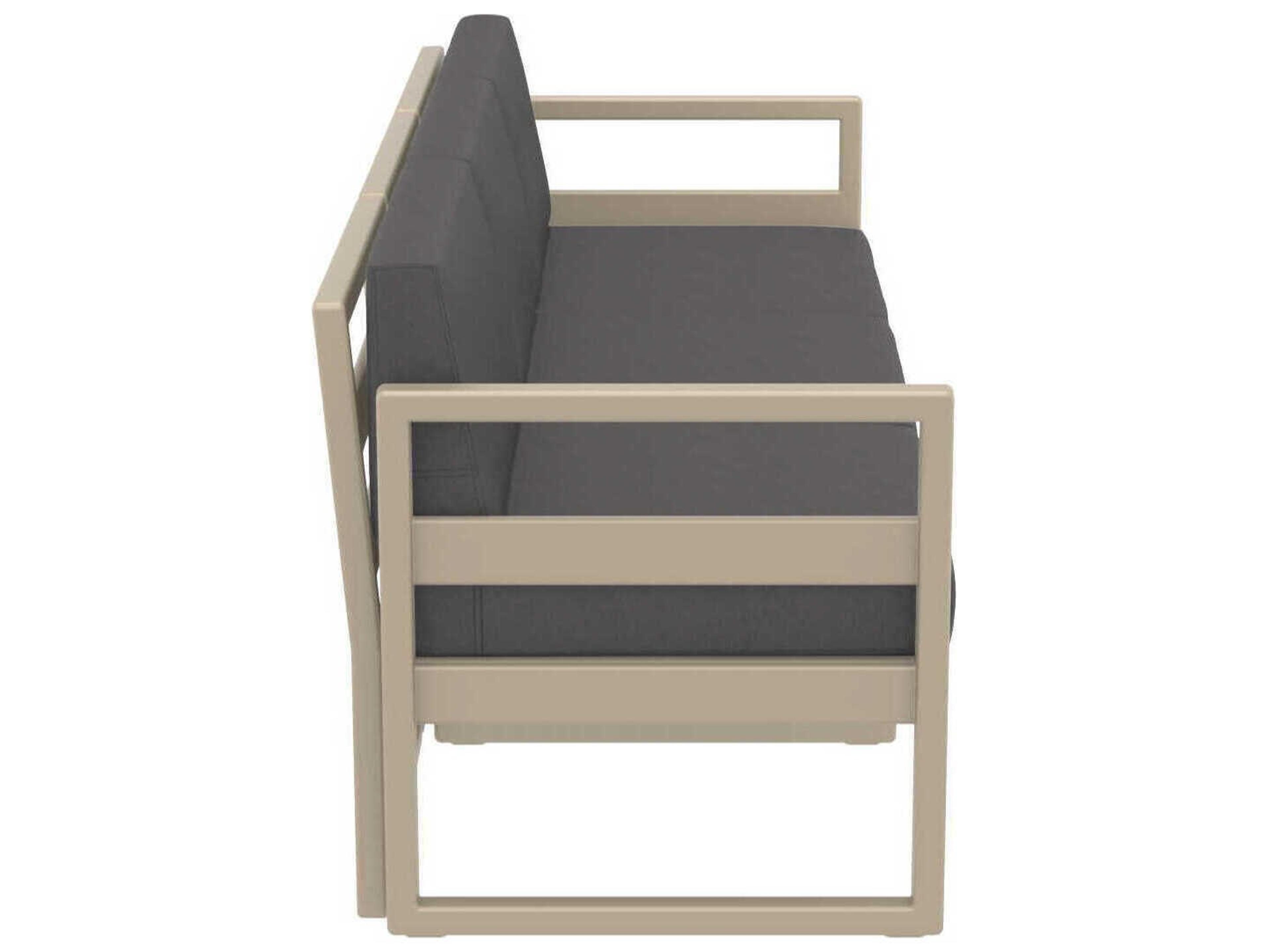 Compamia Mykonos Taupe Resin Cushion Sofa