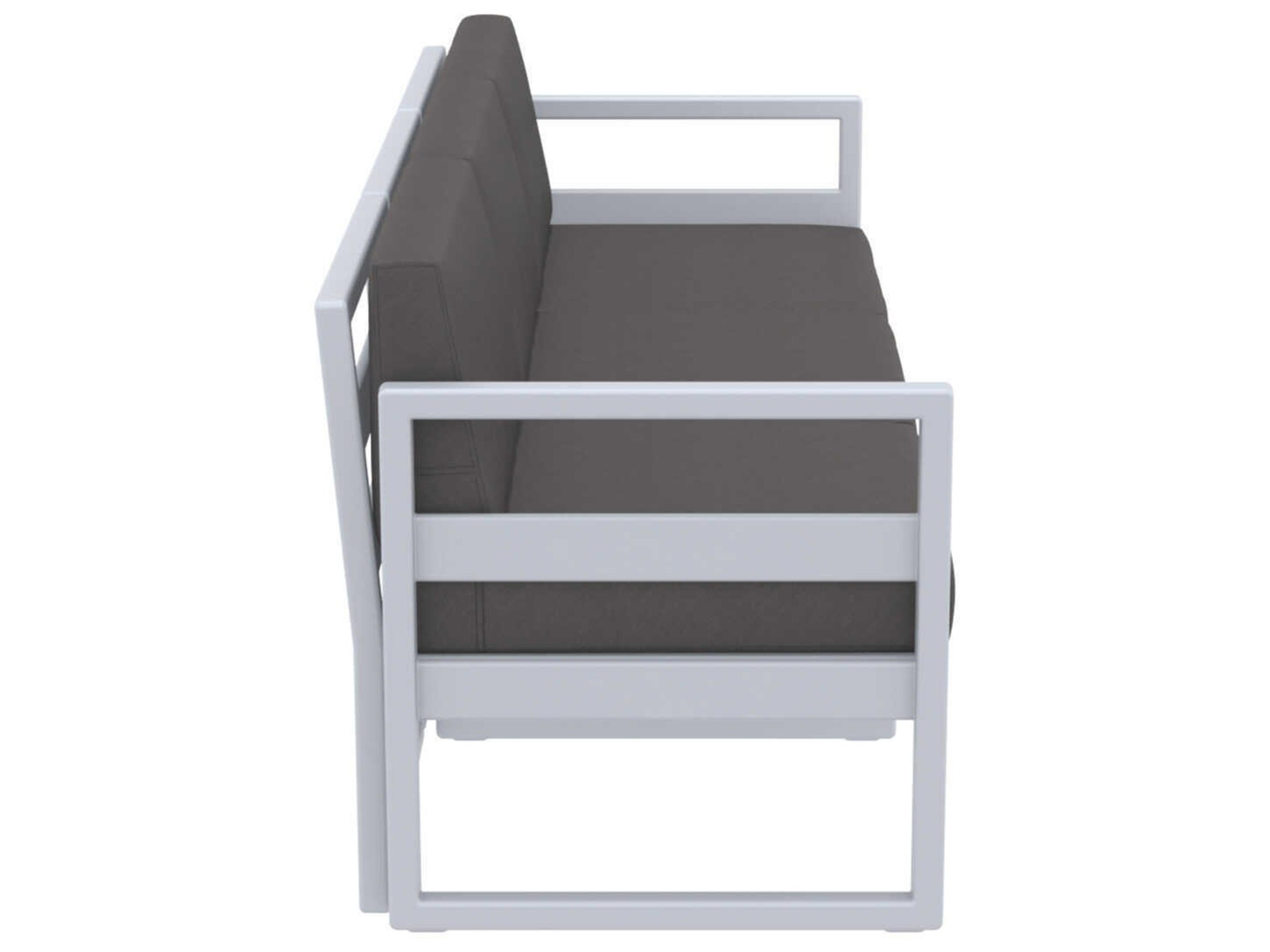 Compamia Mykonos Silver Resin Cushion Sofa