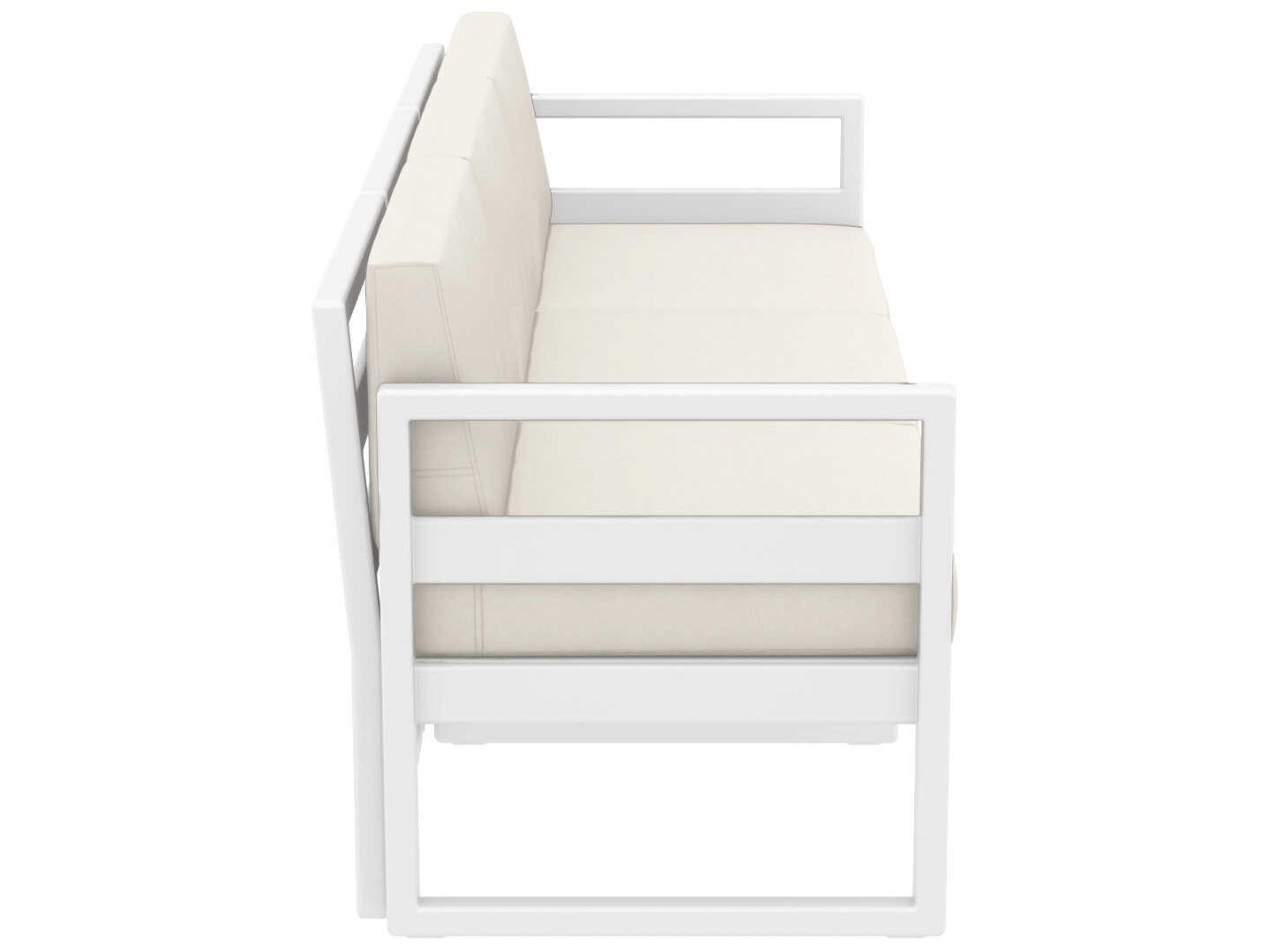 Compamia Mykonos White Resin Cushion Sofa