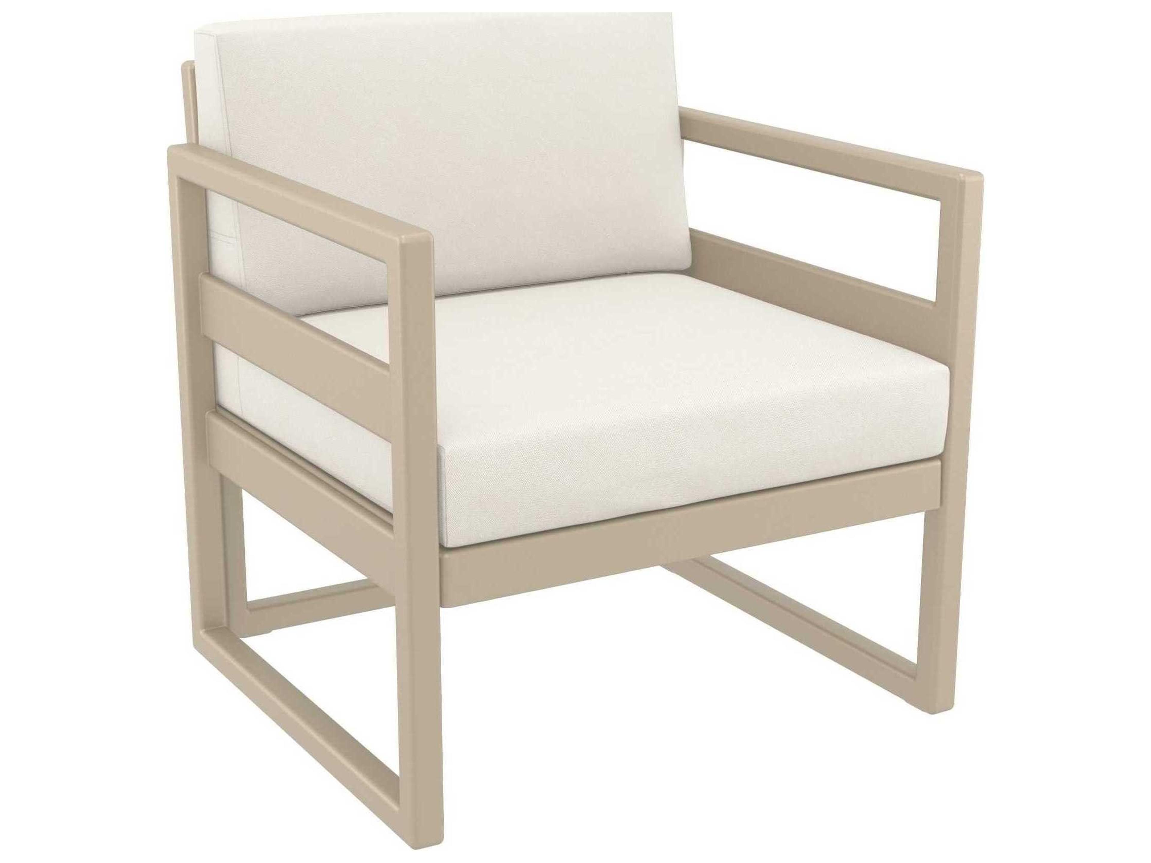 Compamia Mykonos Taupe Resin Cushion Lounge Chair