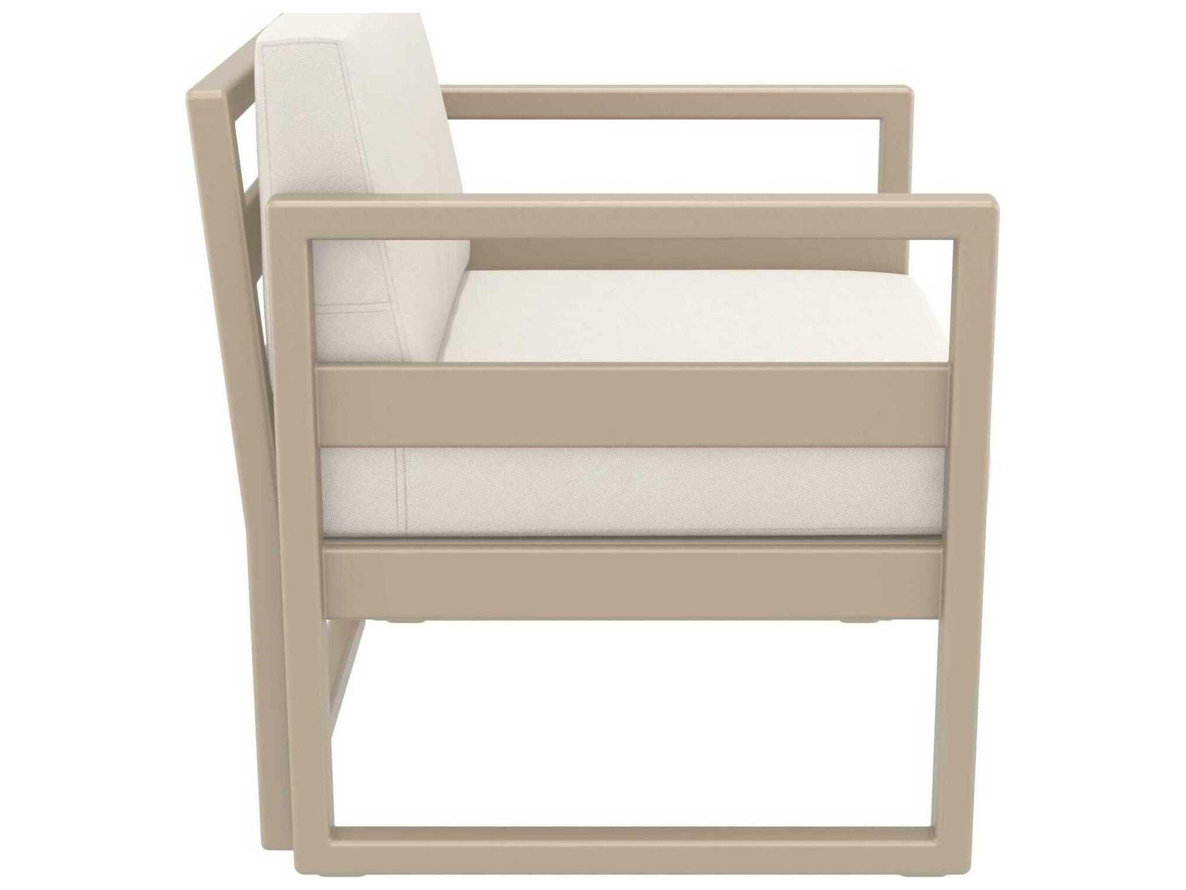 Compamia Mykonos Taupe Resin Cushion Lounge Chair