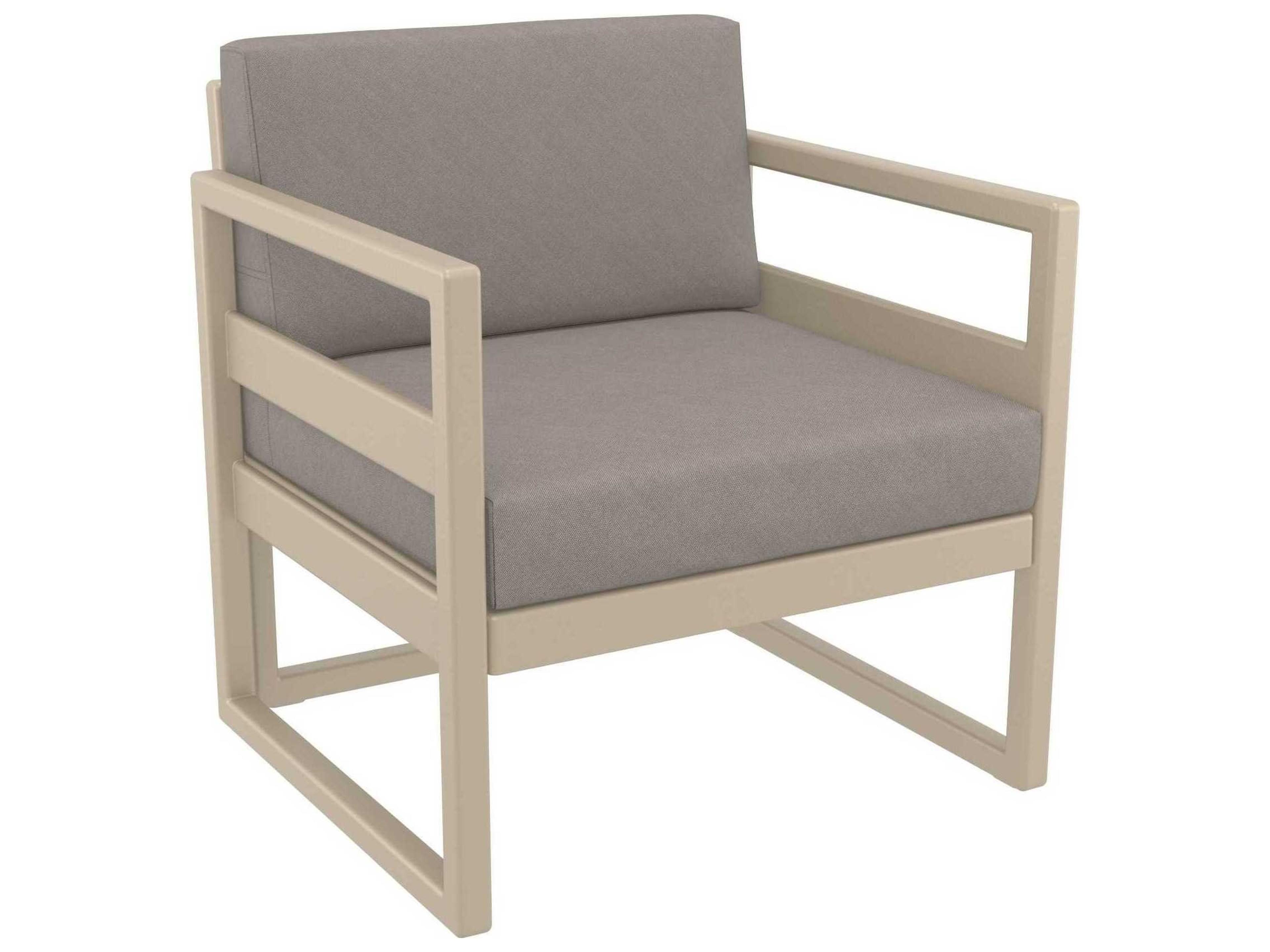 Compamia Mykonos Taupe Resin Cushion Lounge Set