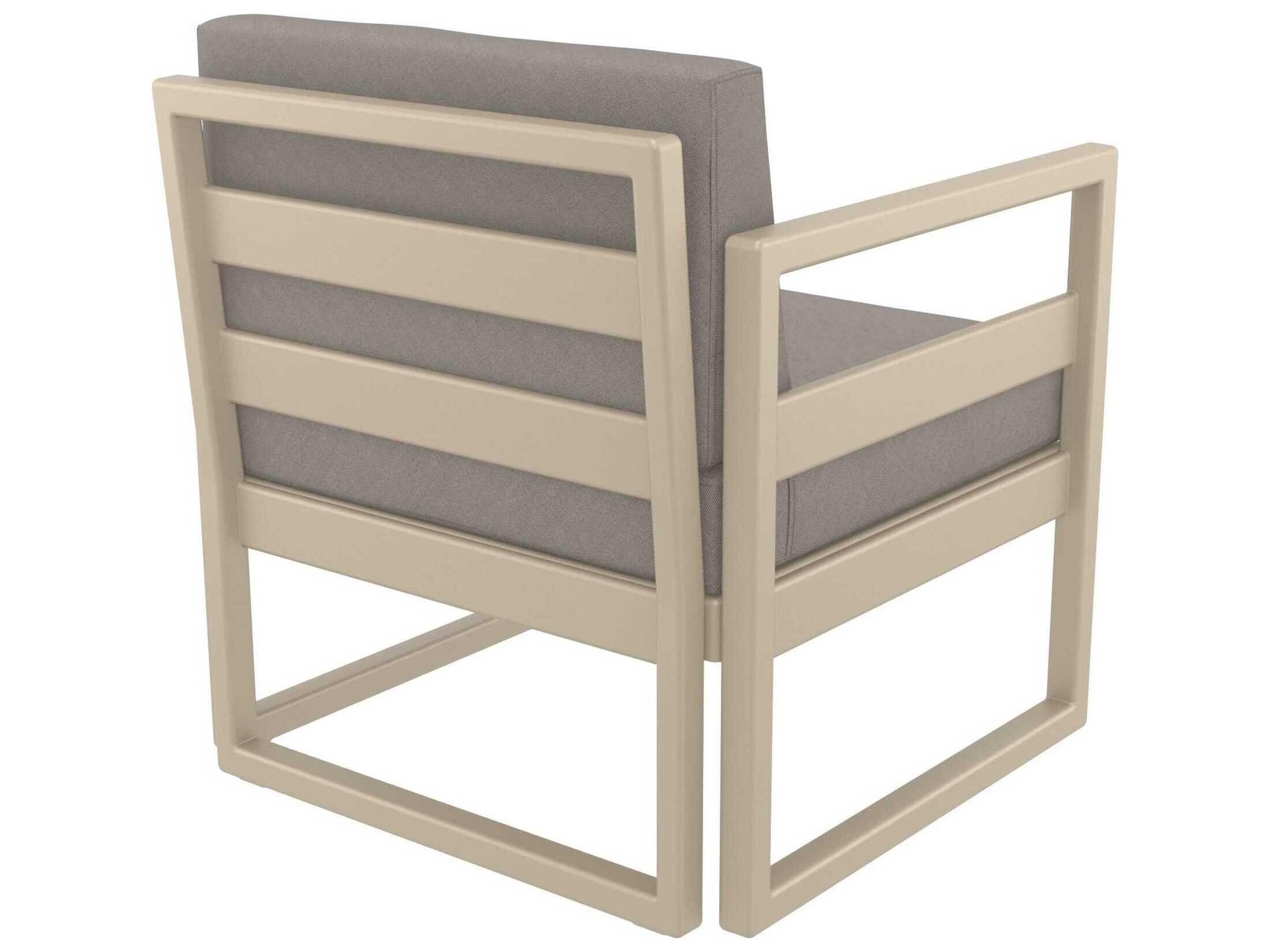 Compamia Mykonos Taupe Resin Cushion Lounge Set