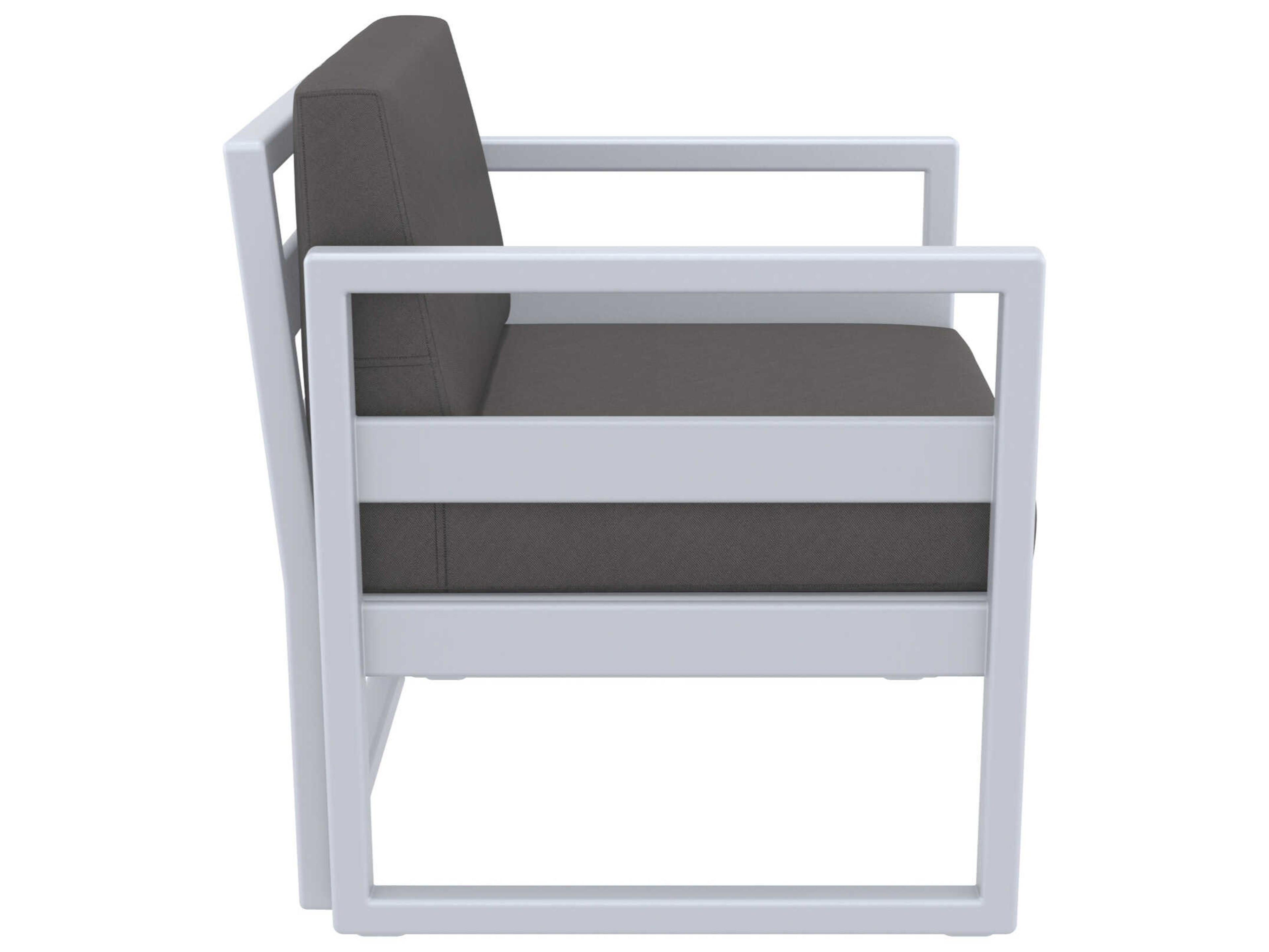 Compamia Mykonos Silver Resin Cushion Lounge Set