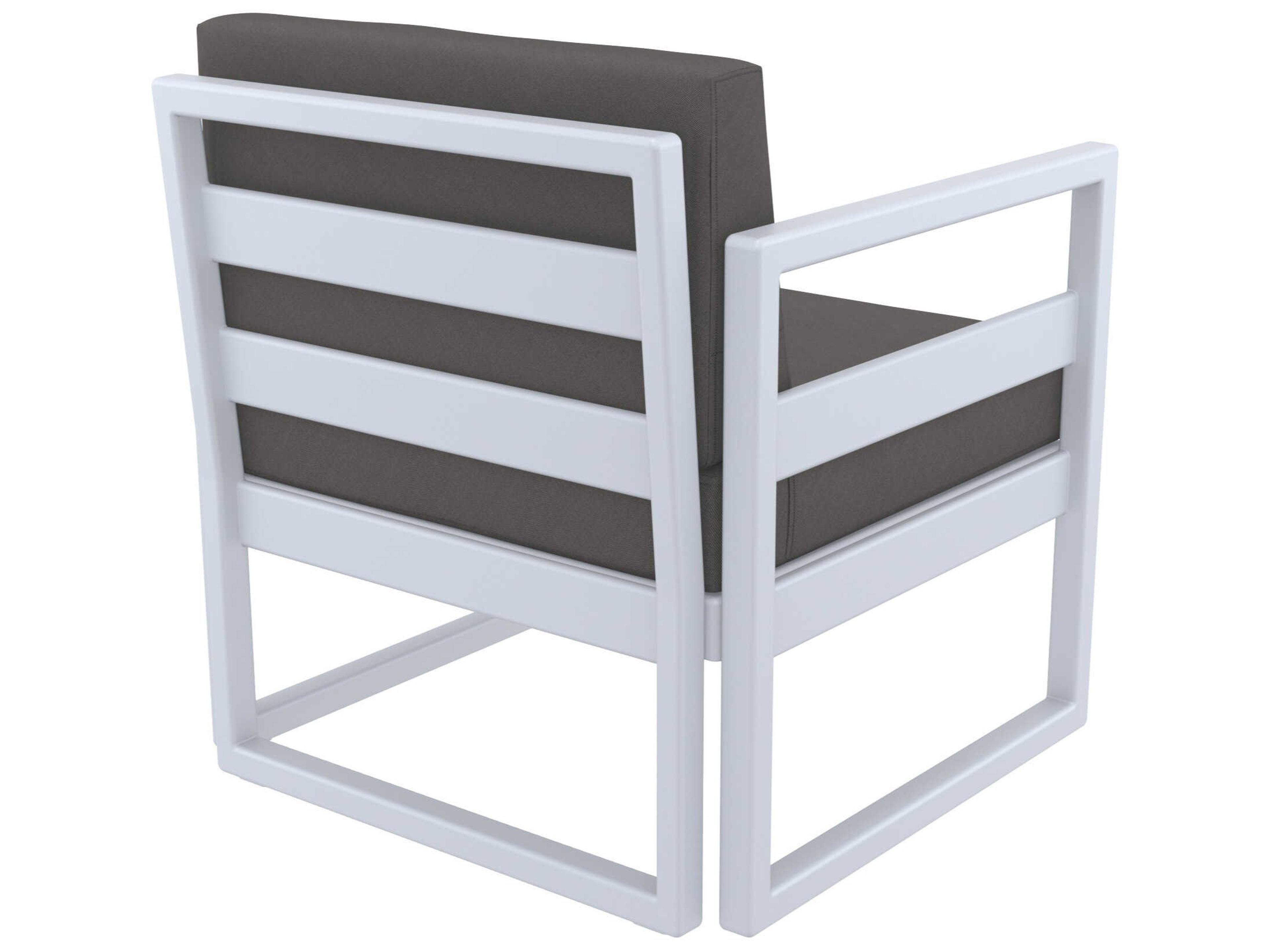 Compamia Mykonos Silver Resin Cushion Lounge Set