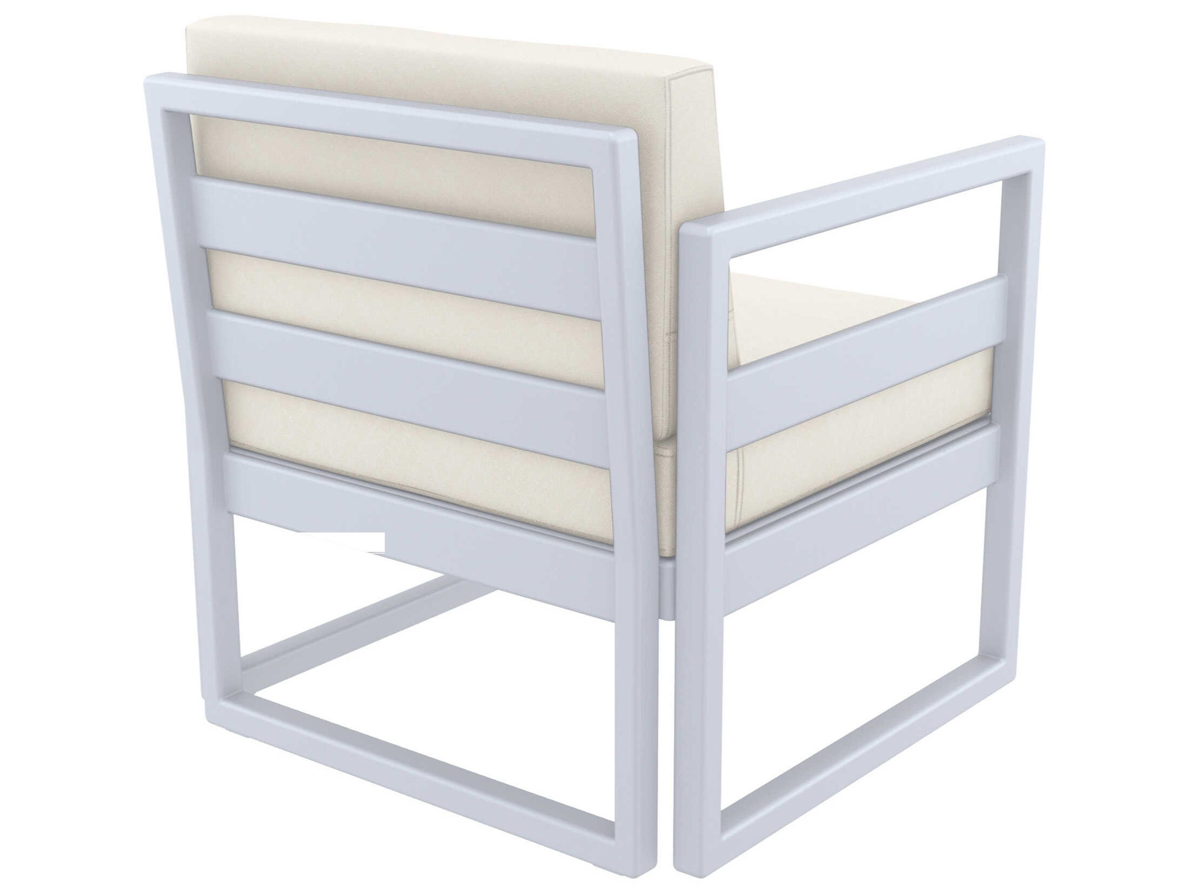 Compamia Mykonos Silver Resin Cushion Lounge Set