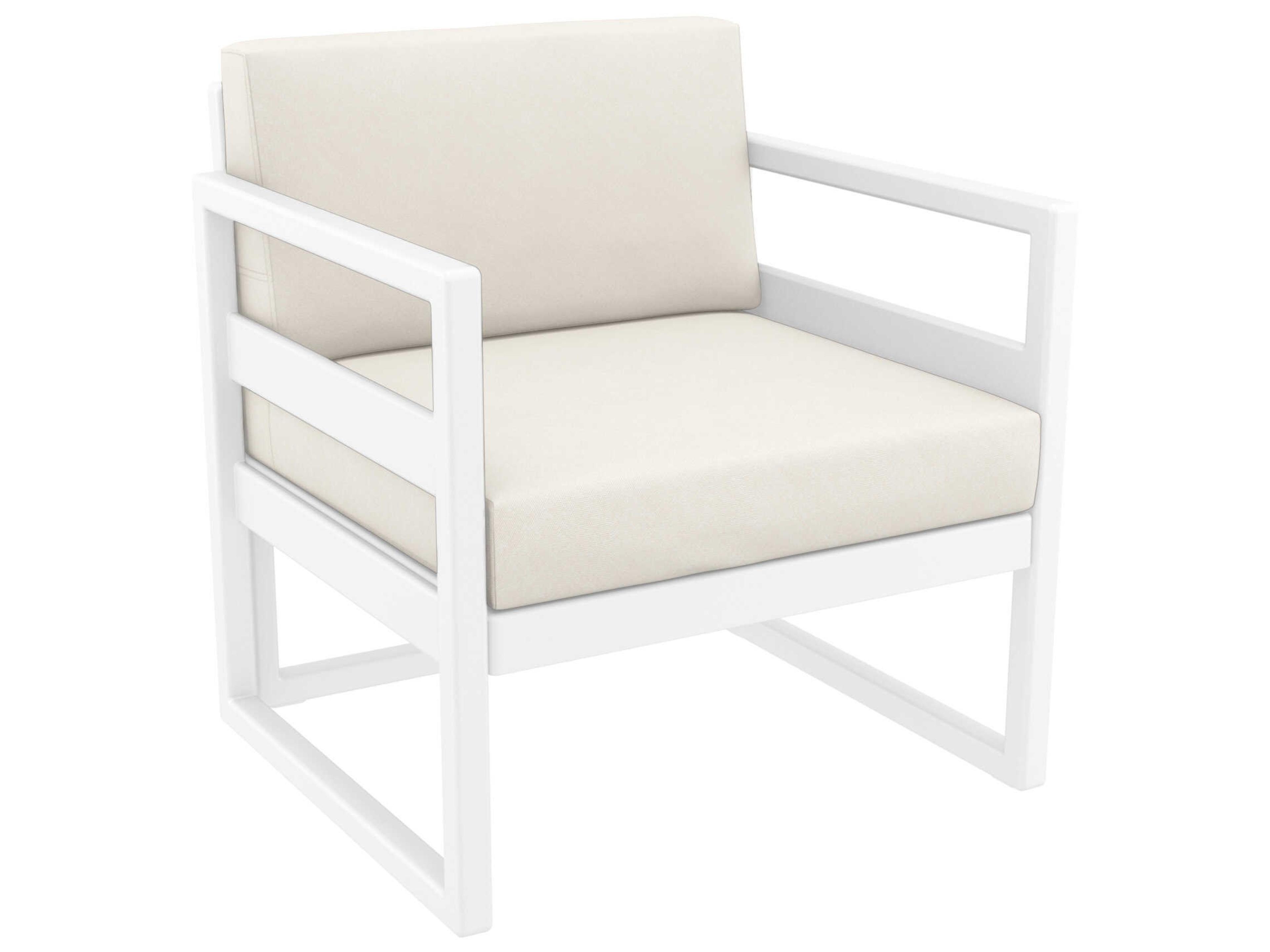 Compamia Mykonos White Resin Cushion Lounge Set