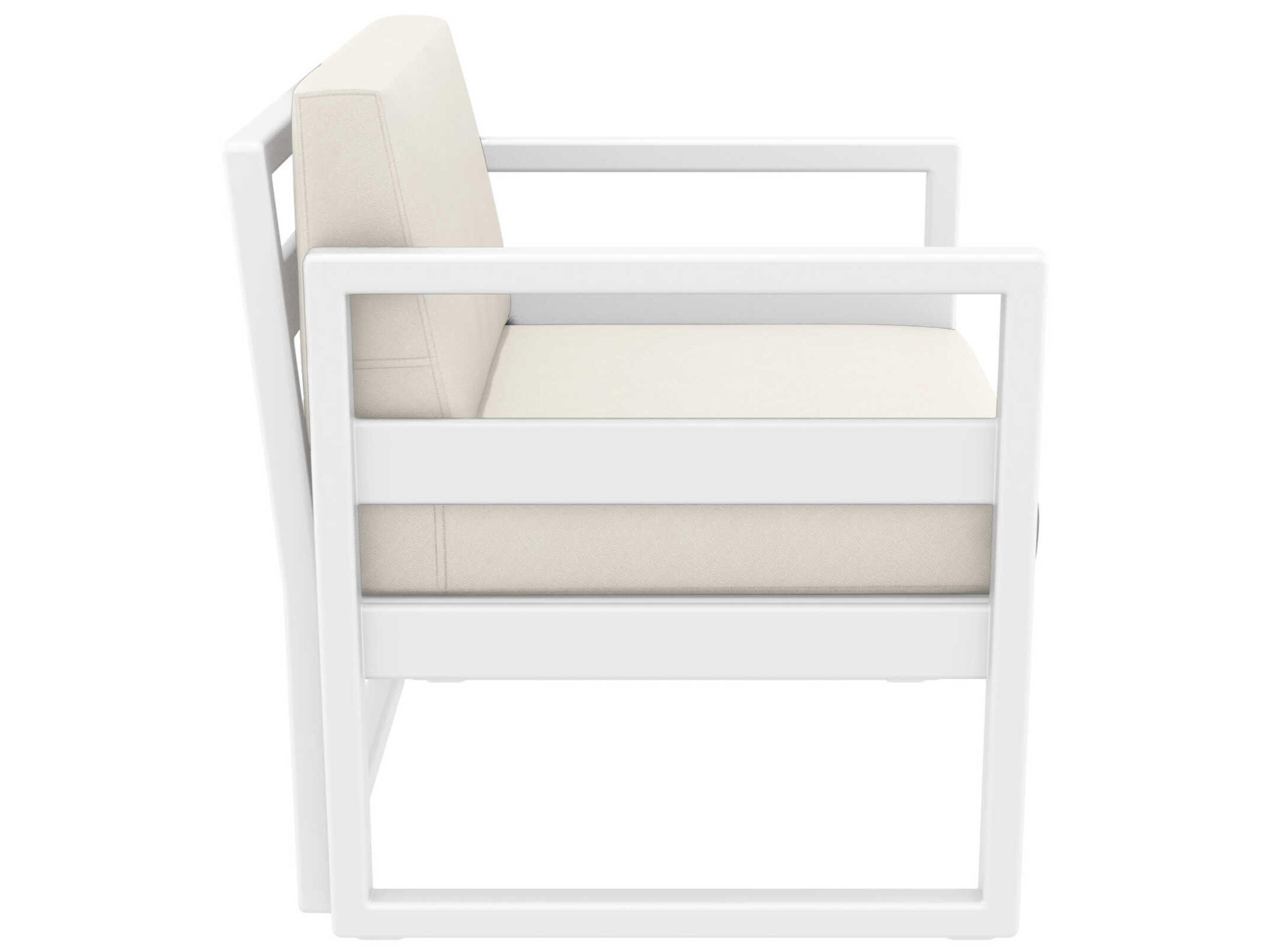 Compamia Mykonos White Resin Cushion Lounge Set