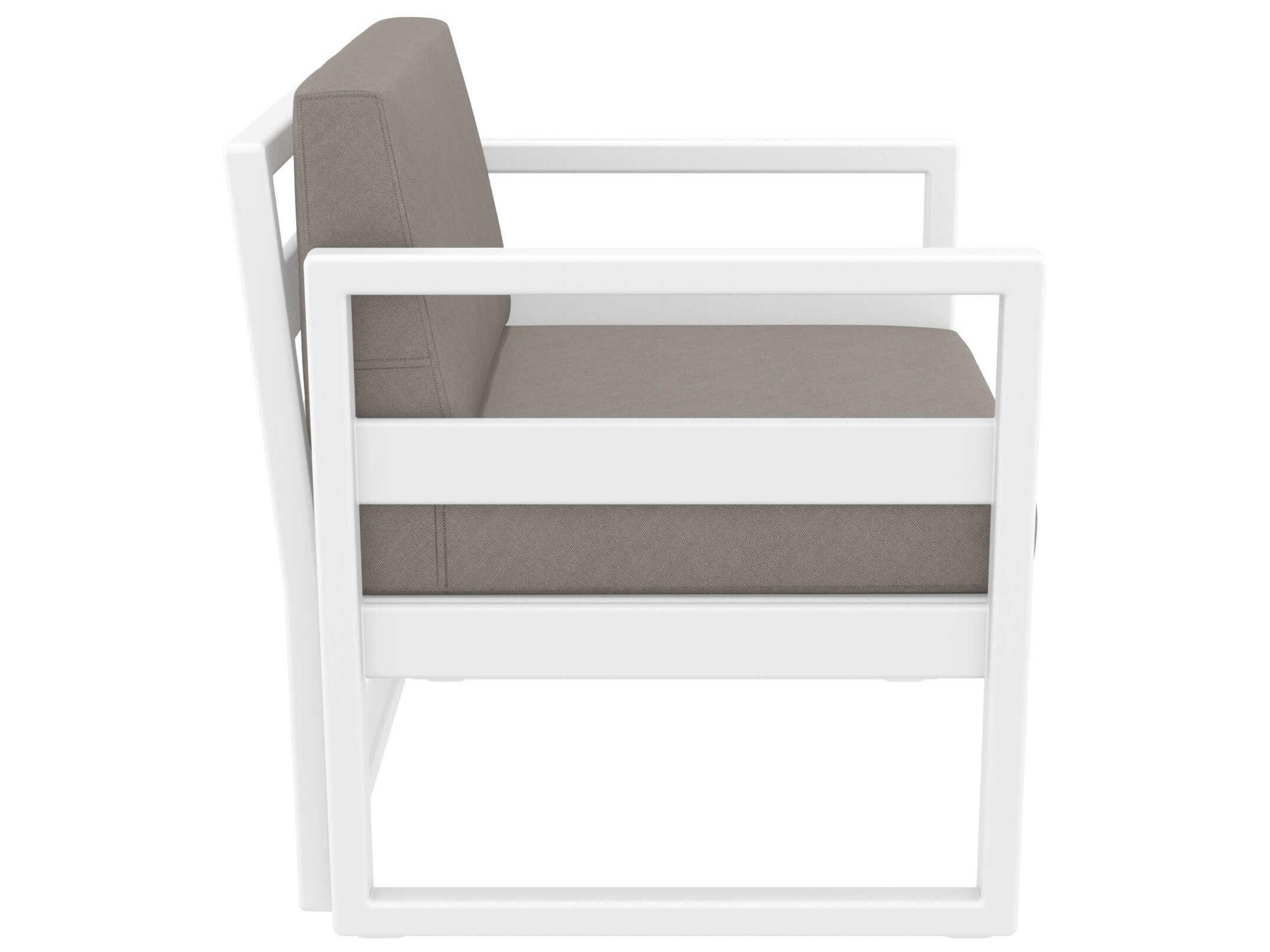 Compamia Mykonos White Resin Cushion Lounge Set