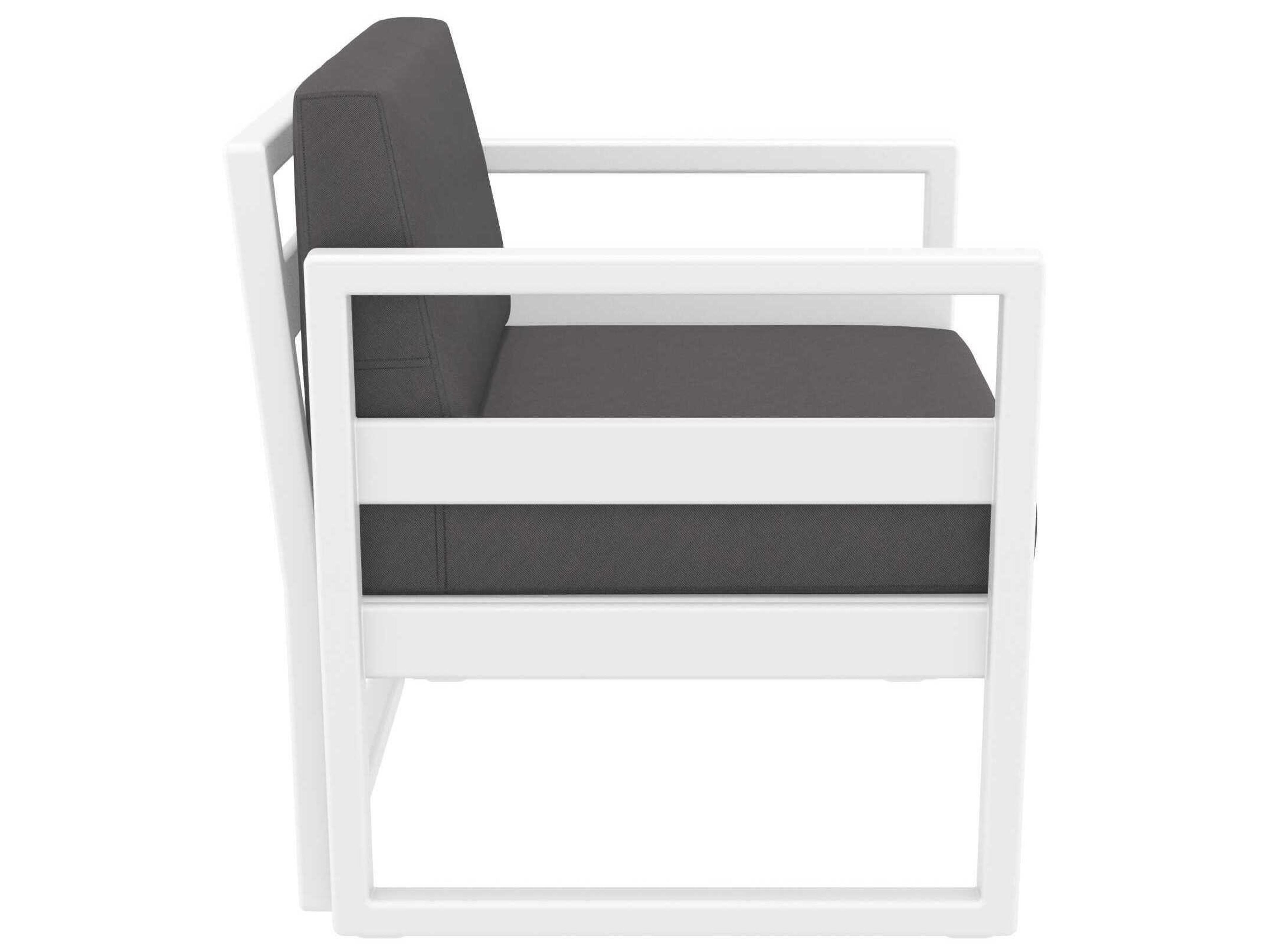 Compamia Mykonos White Resin Cushion Lounge Chair