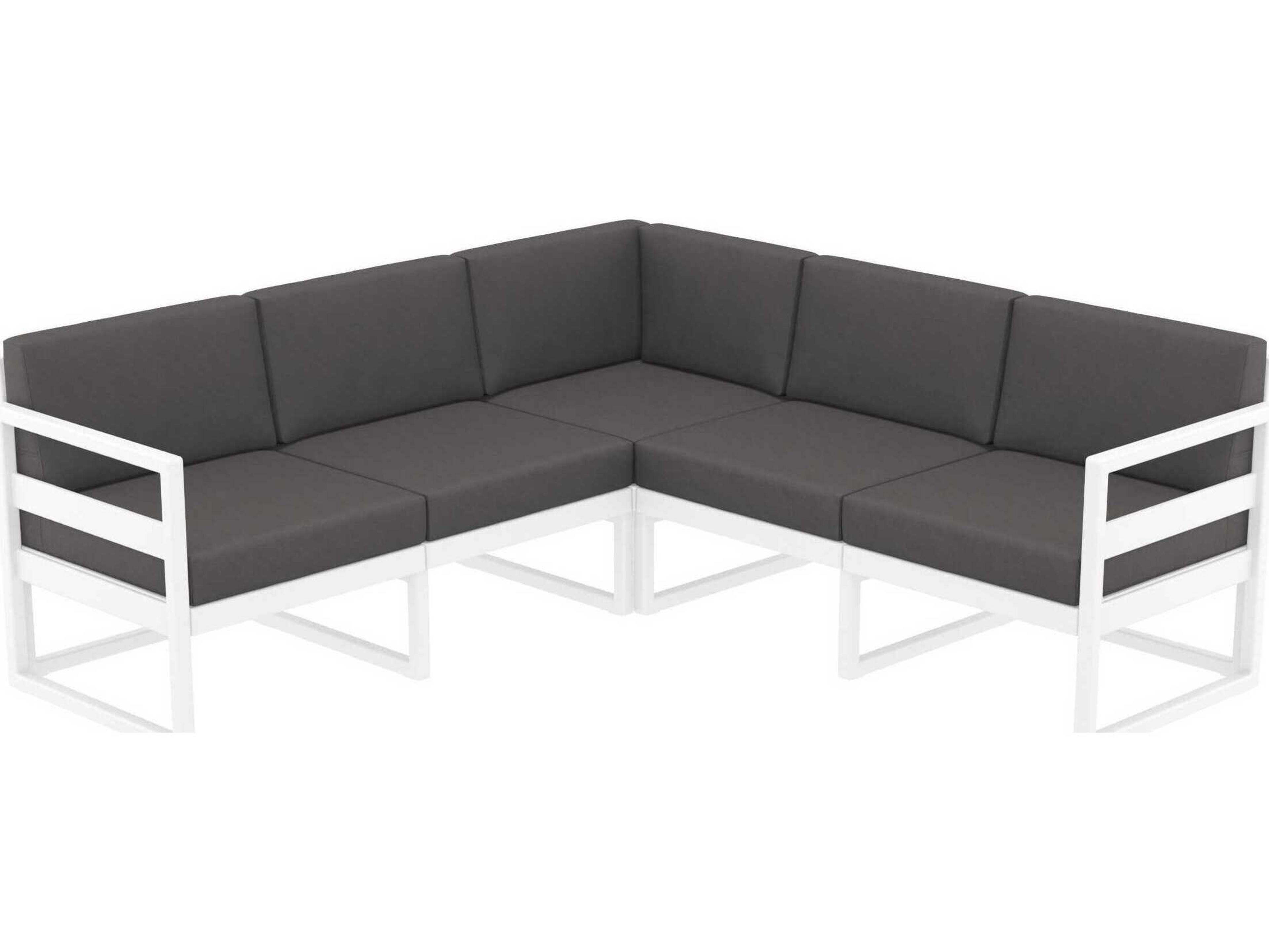 Compamia Mykonos White Resin Cushion Lounge Set