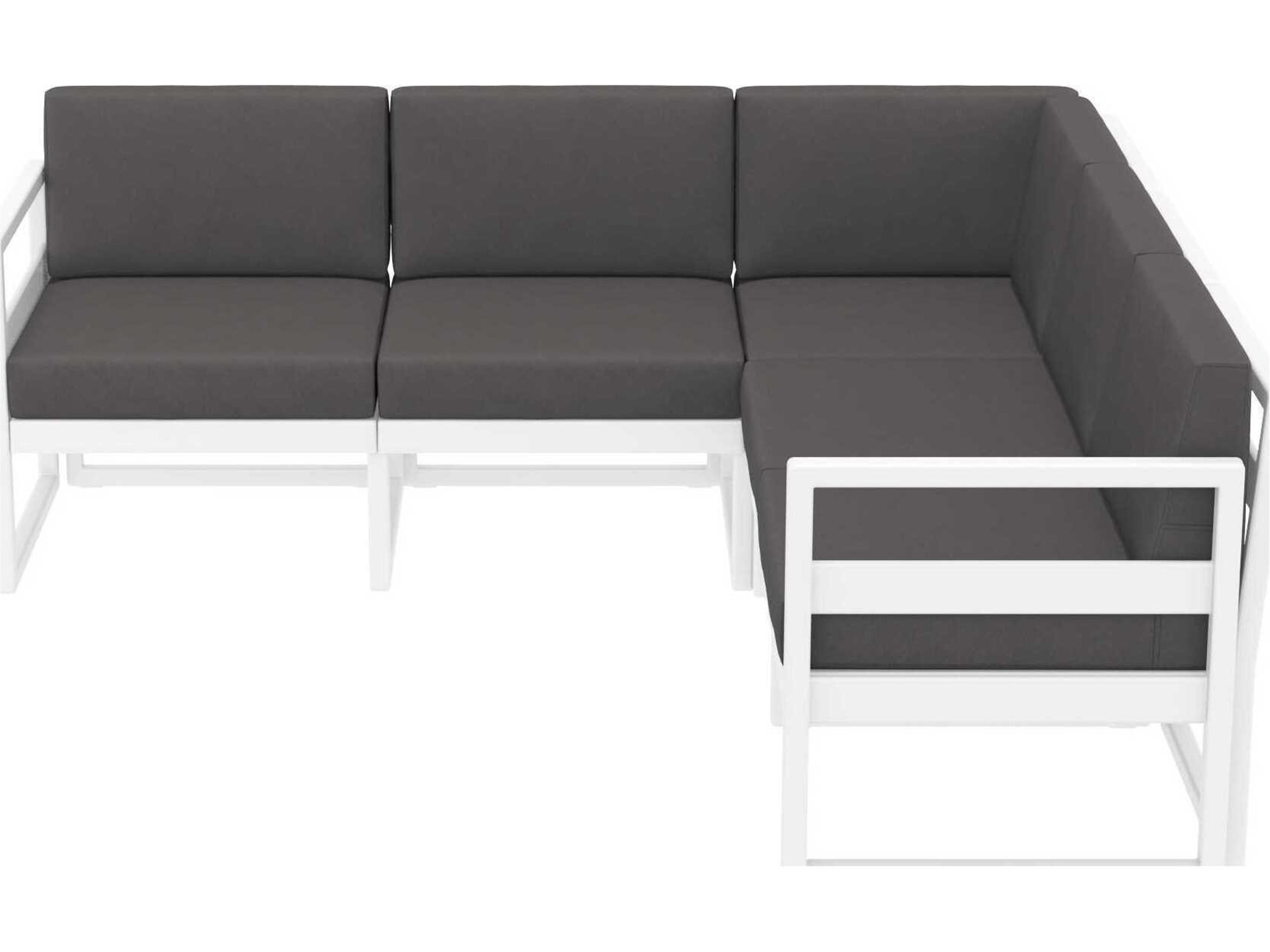 Compamia Mykonos White Resin Cushion Lounge Set