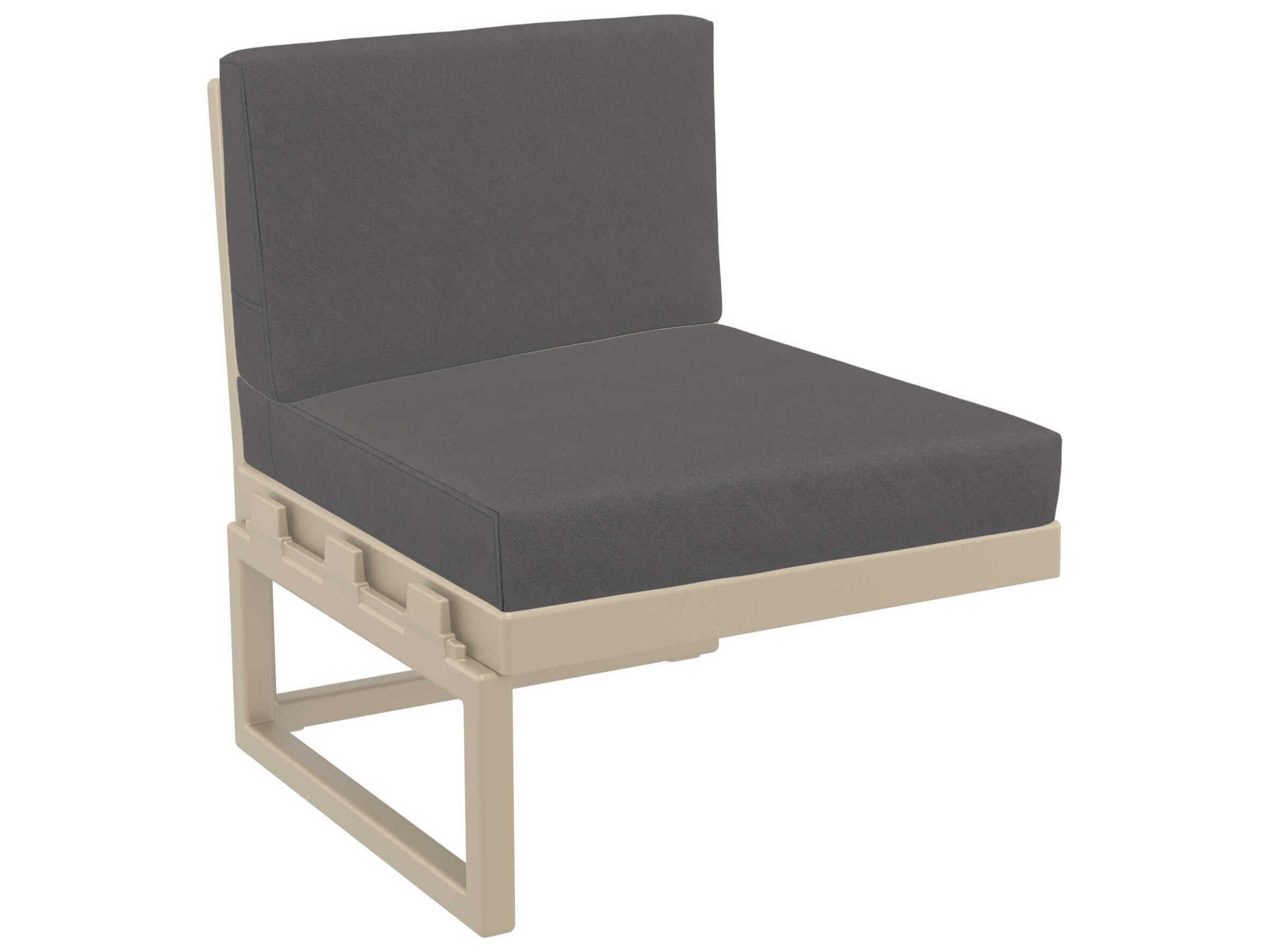 Mykonos Taupe Resin Cushion Lounge Chair