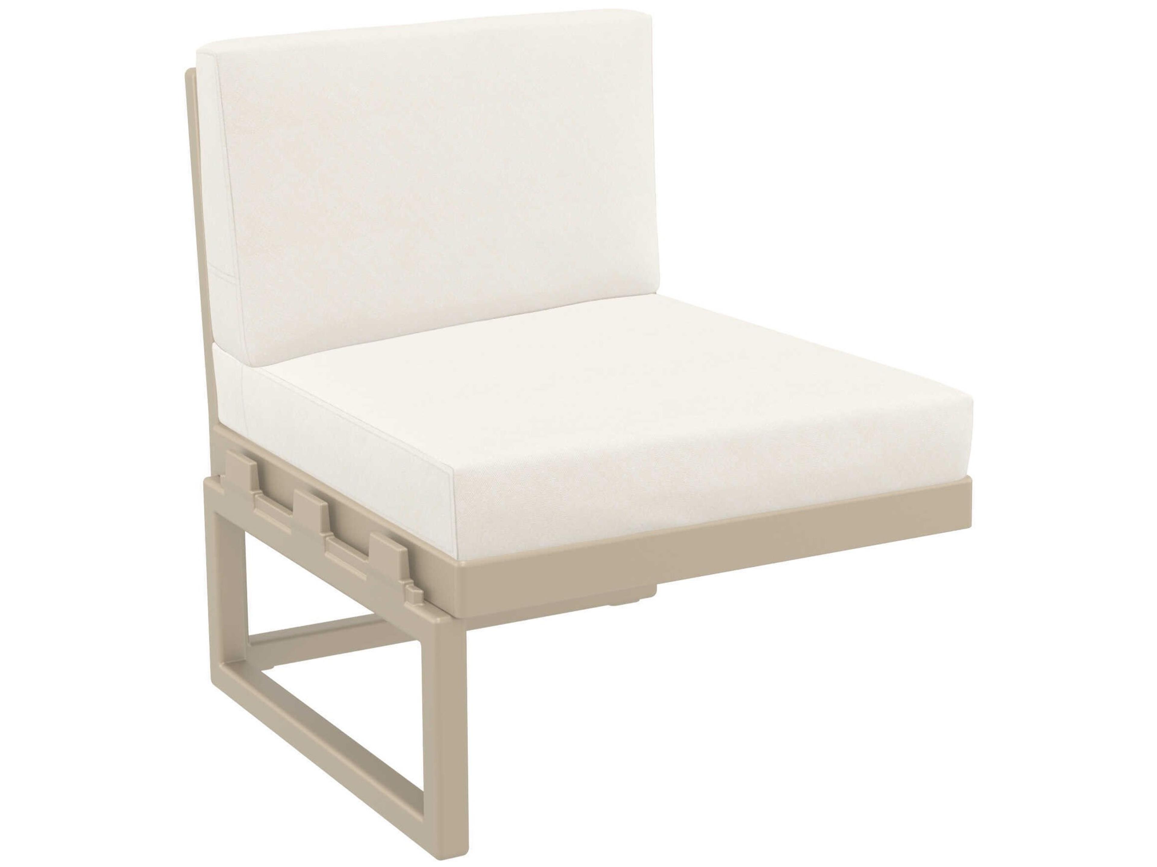 Compamia Mykonos Taupe Resin Cushion Lounge Chair