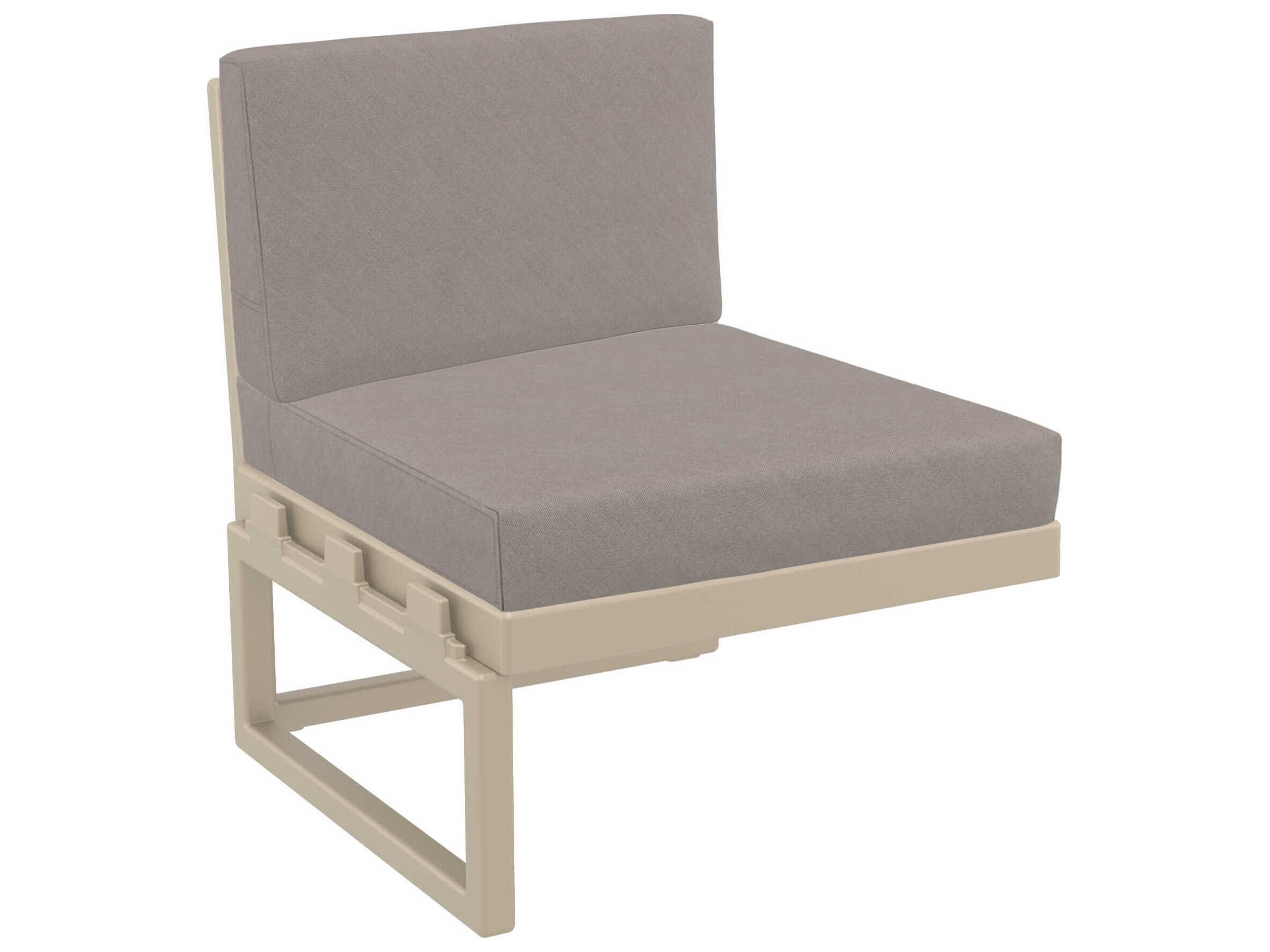 Compamia Mykonos Taupe Resin Cushion Lounge Chair