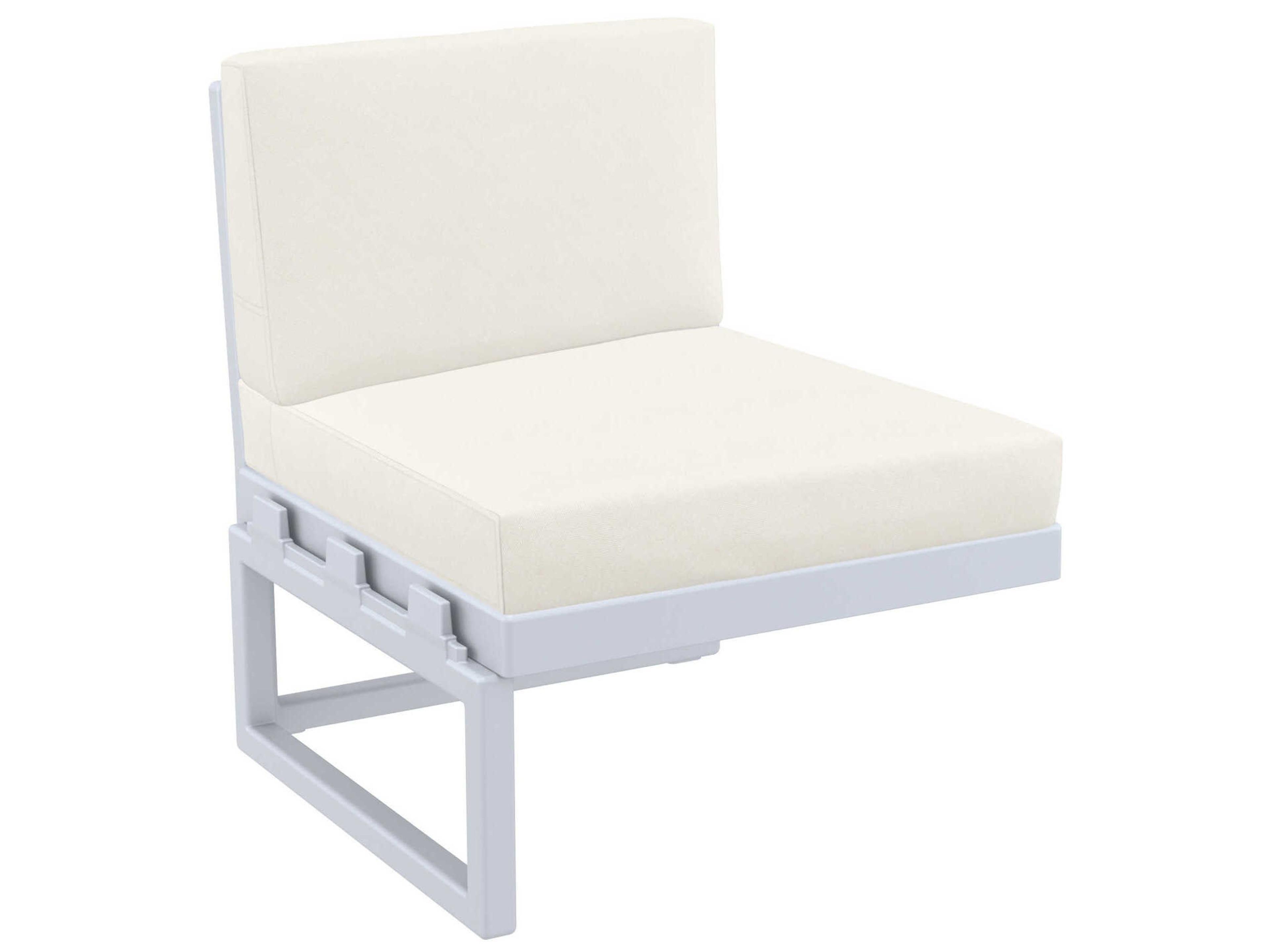 Compamia Mykonos Silver Resin Cushion Lounge Chair