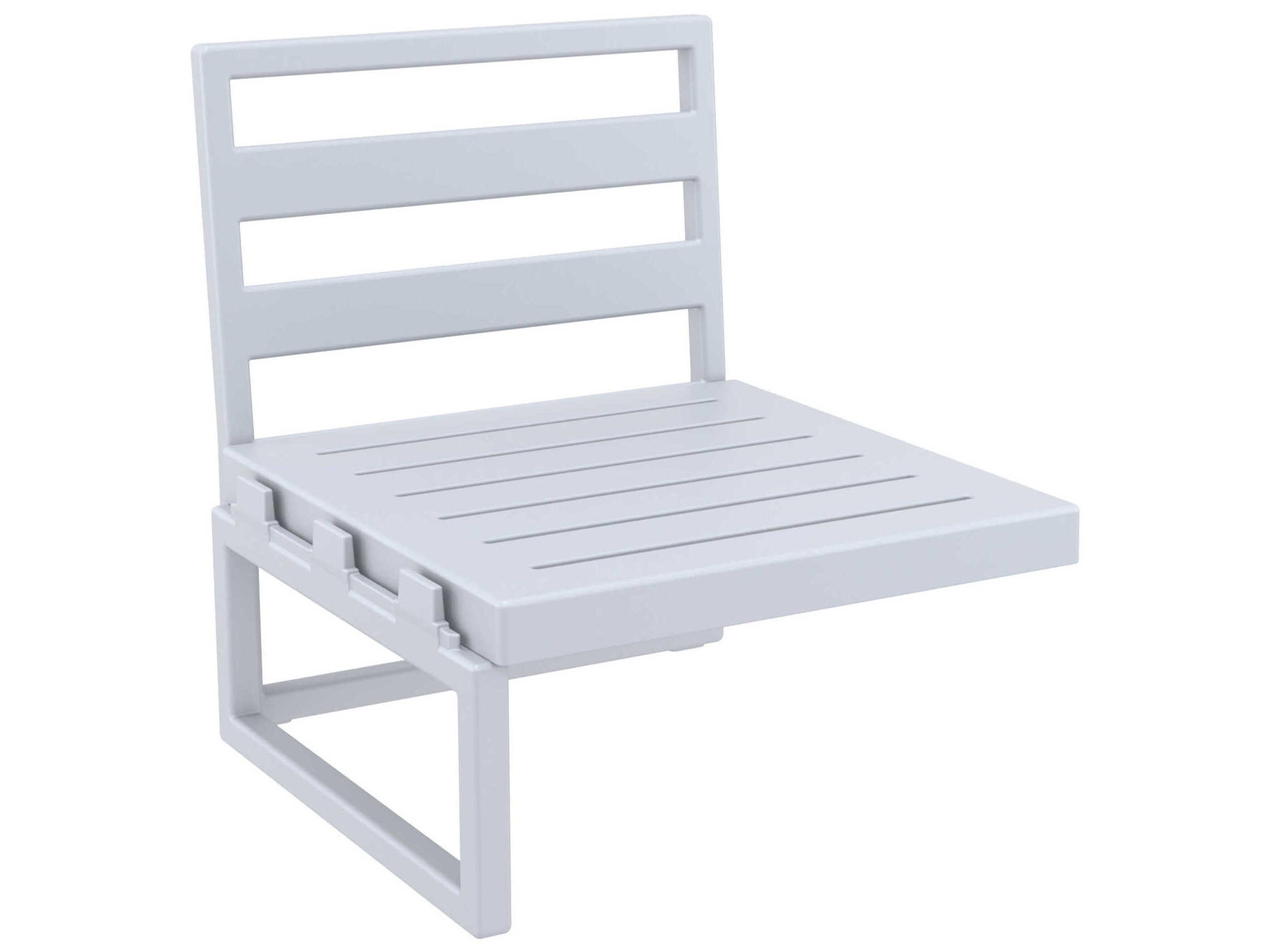 Compamia Mykonos Silver Resin Cushion Lounge Chair