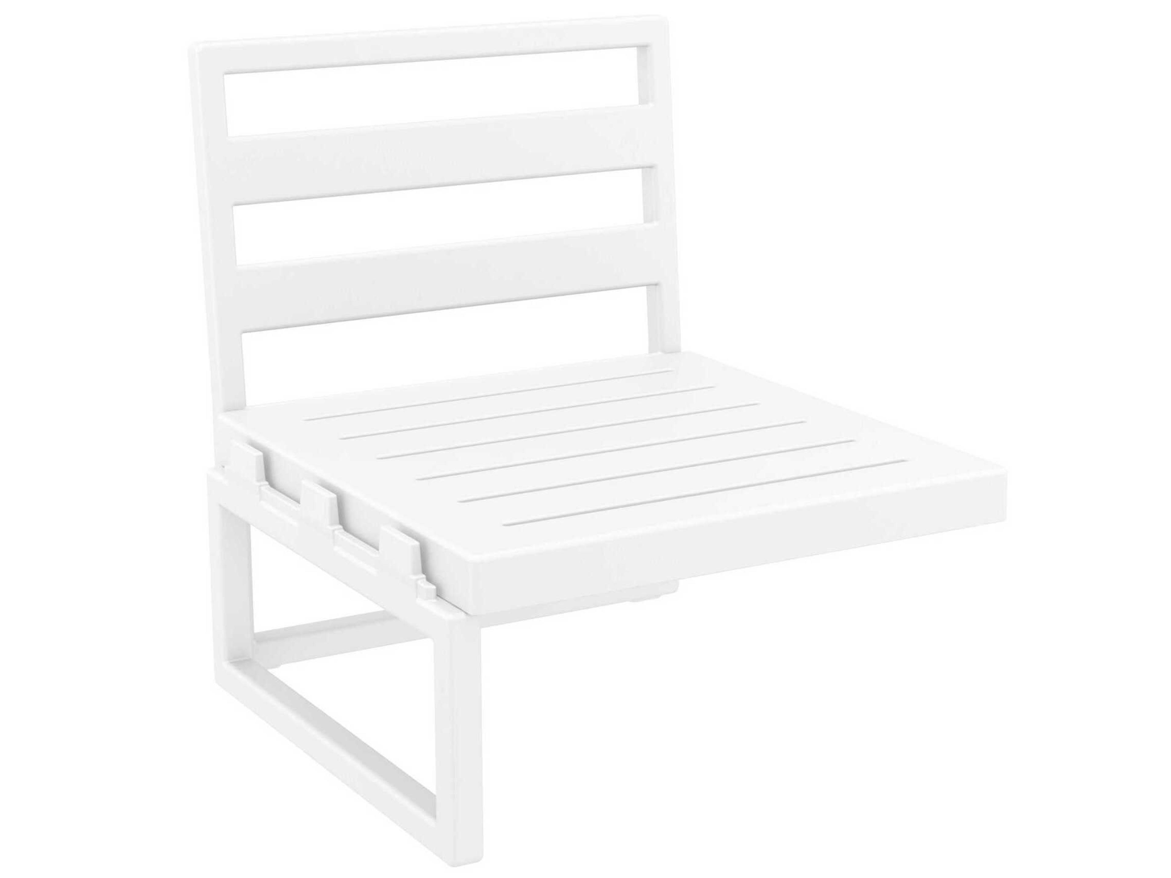 Compamia Mykonos White Resin Cushion Lounge Chair
