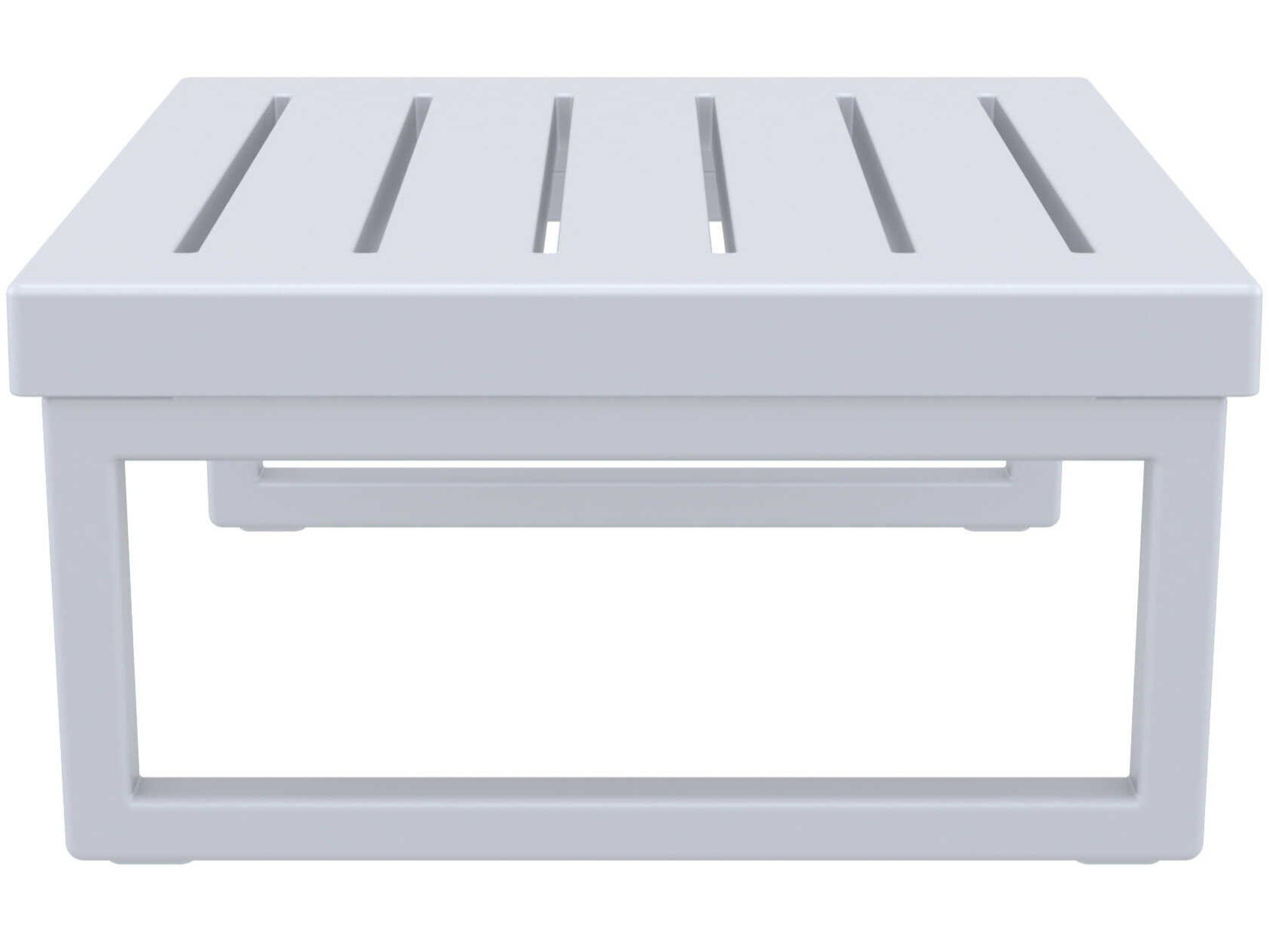 Compamia Mykonos Silver Resin Square Coffee Table