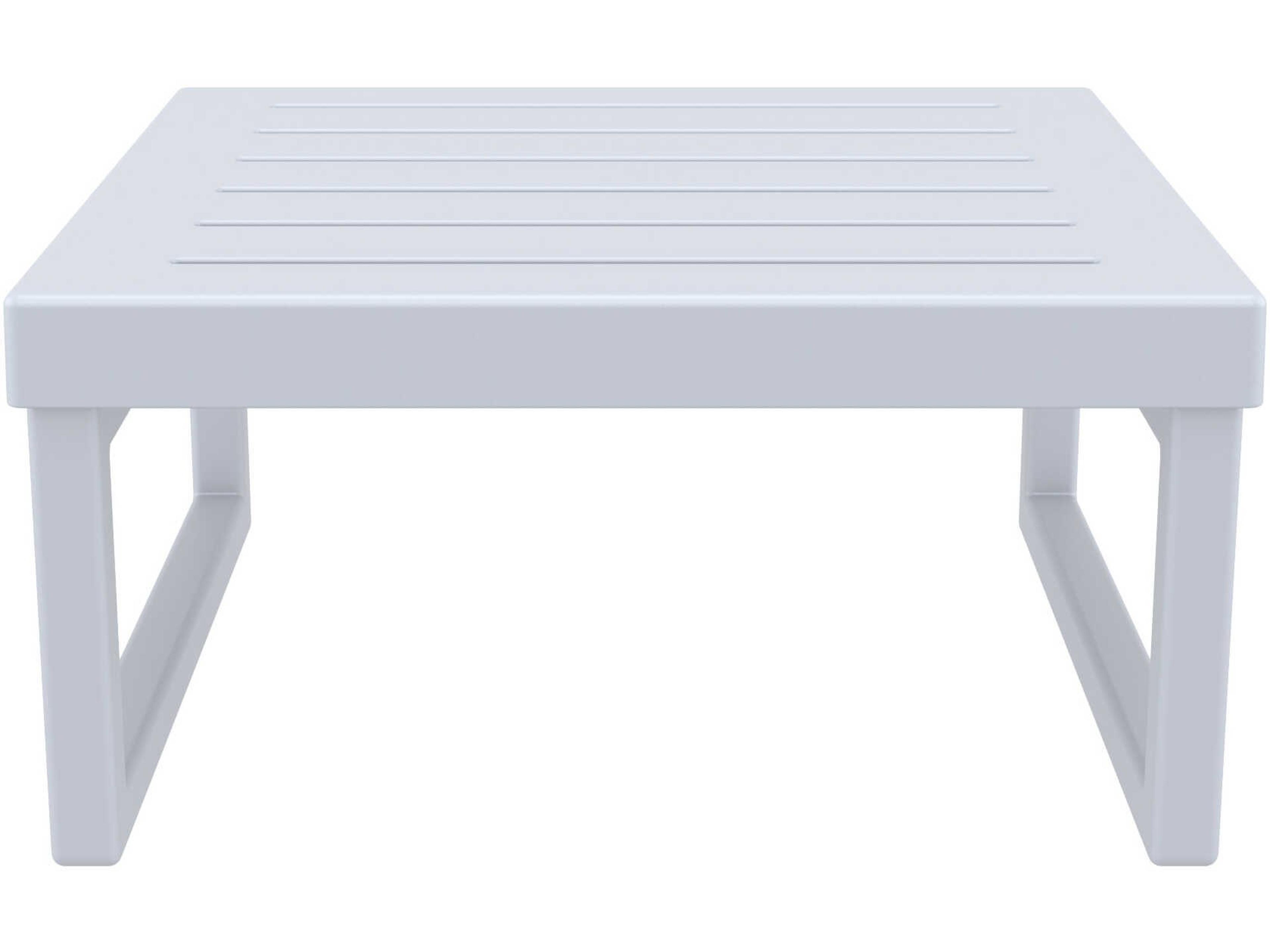 Compamia Mykonos Silver Resin Square Coffee Table
