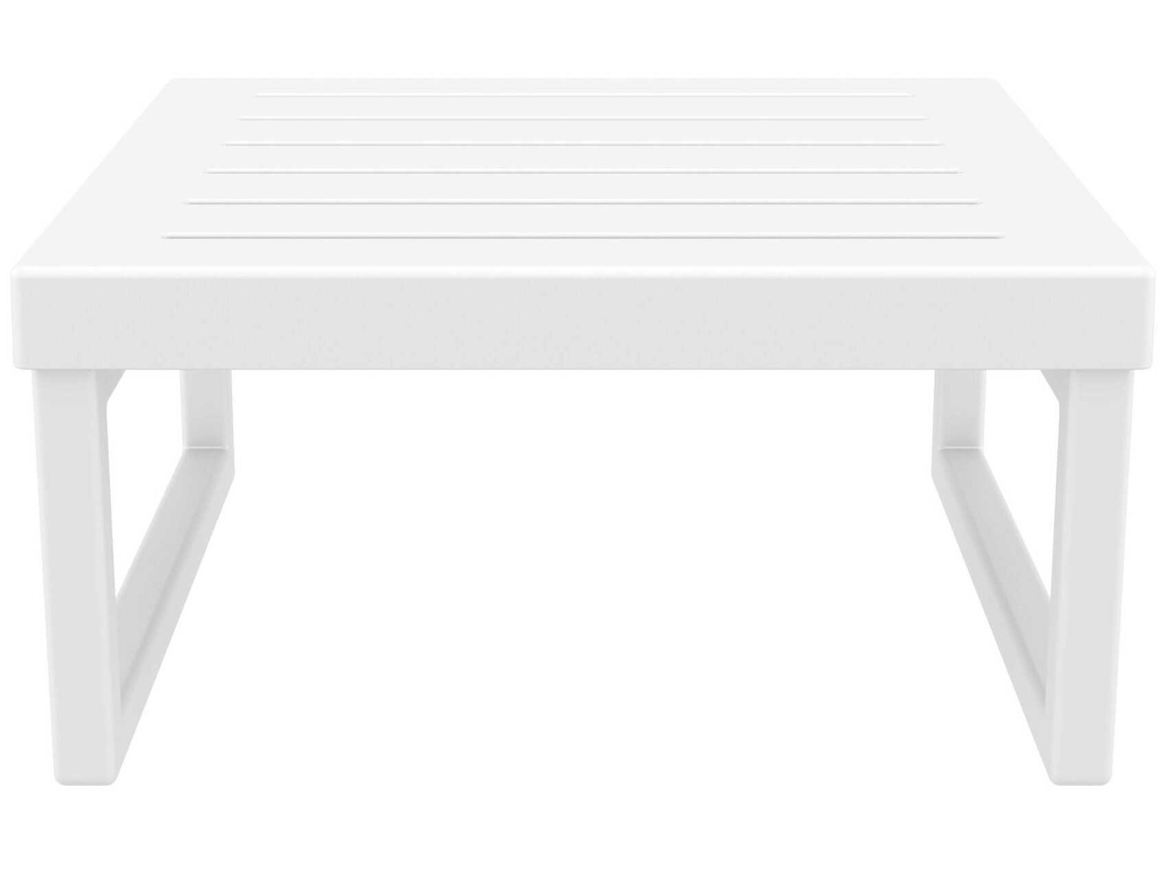 Compamia Mykonos White Resin Square Coffee Table
