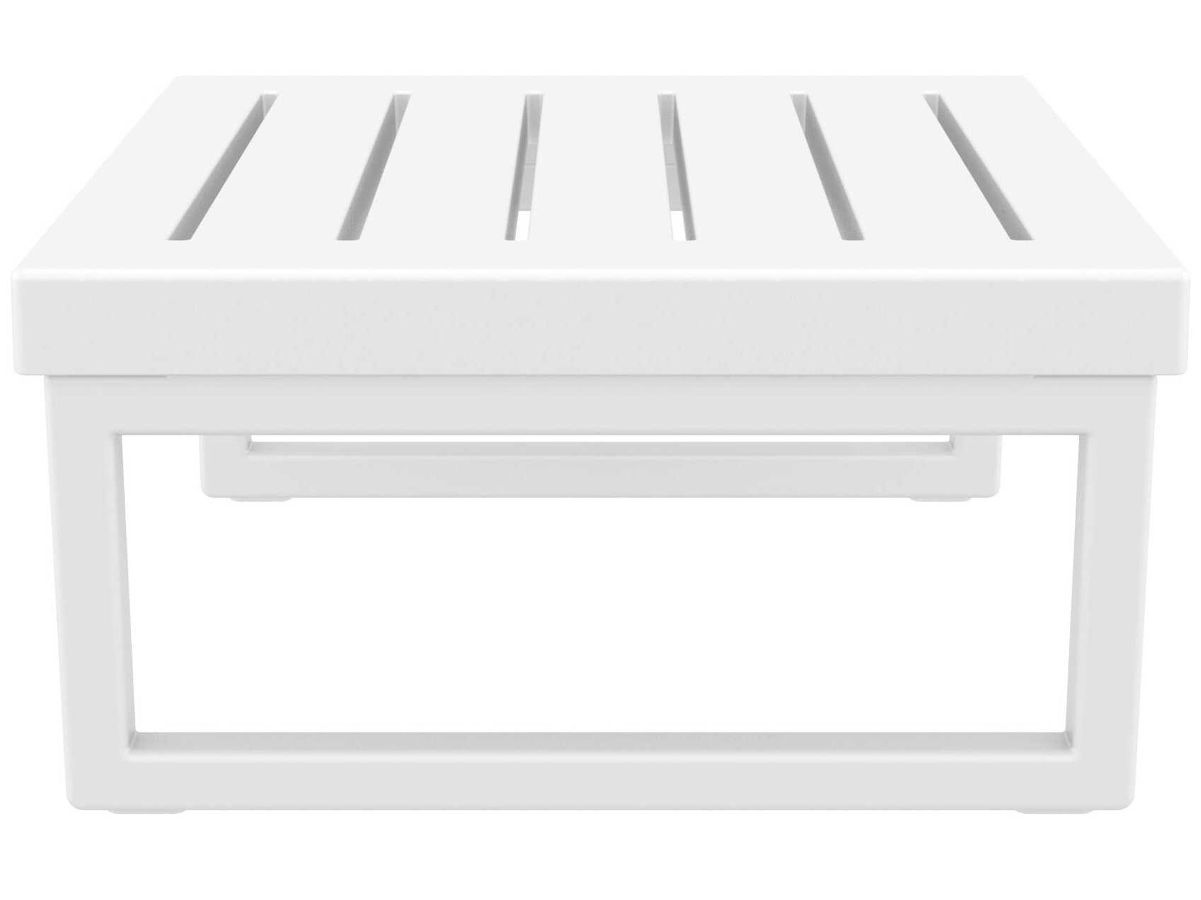 Compamia Mykonos White Resin Square Coffee Table