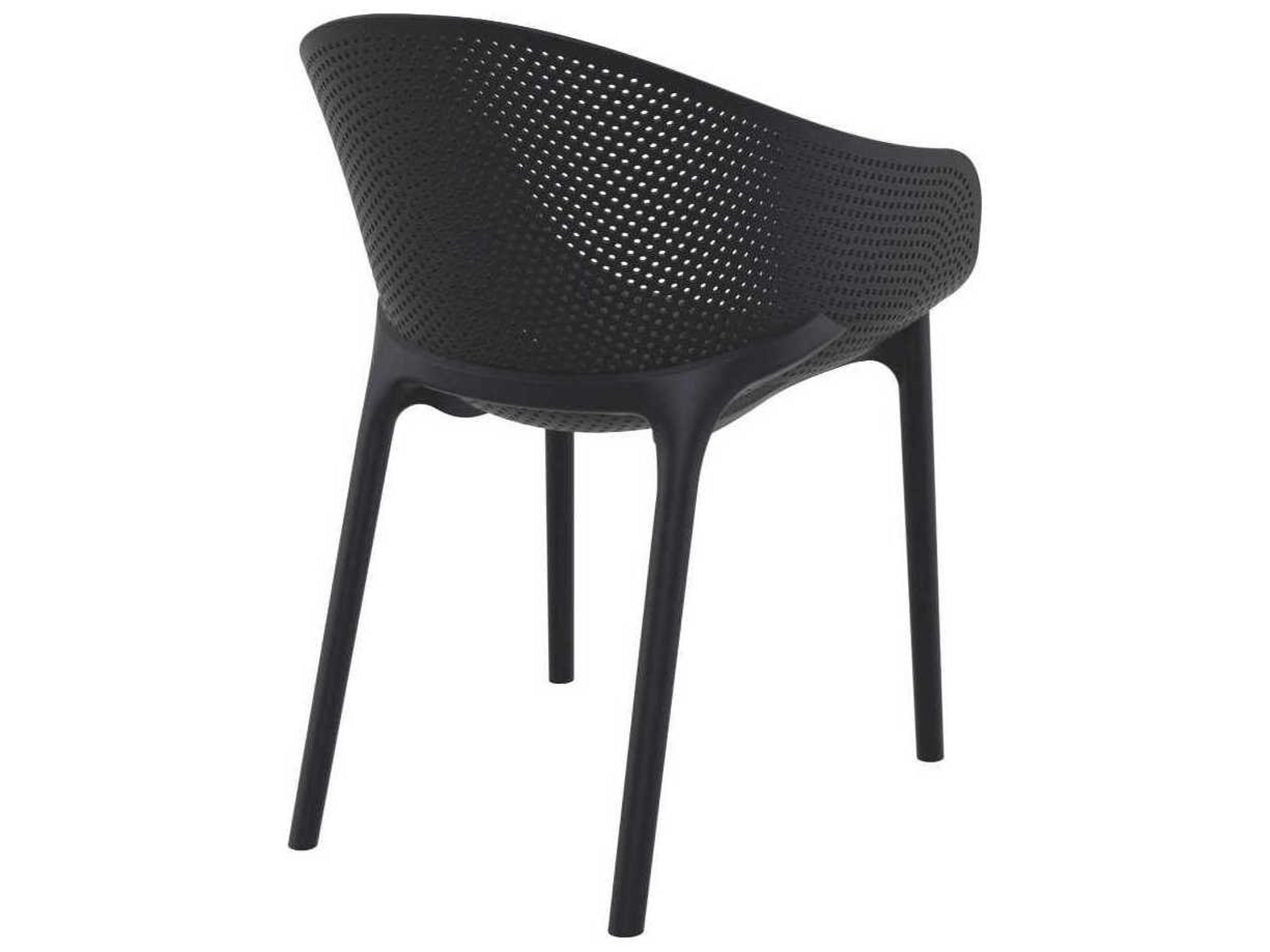 Compamia Sky Black Resin Dining Chair