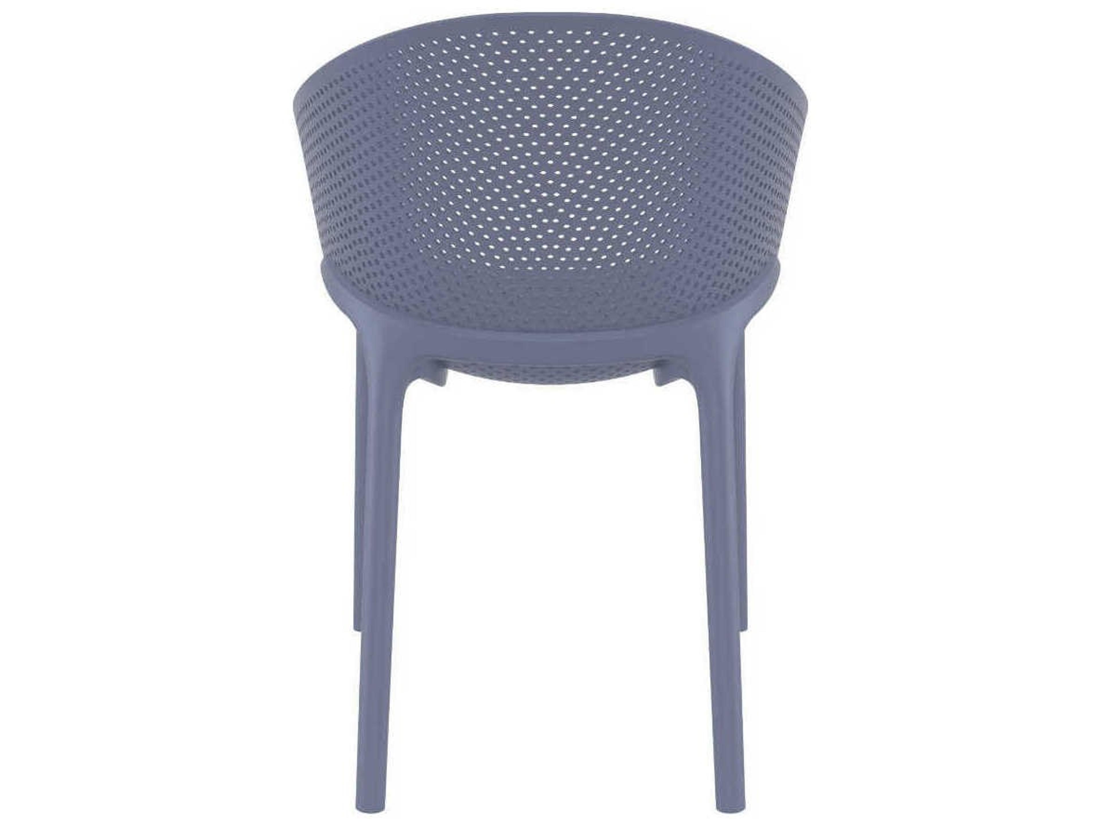 Compamia Sky Dark Gray Resin Dining Chair