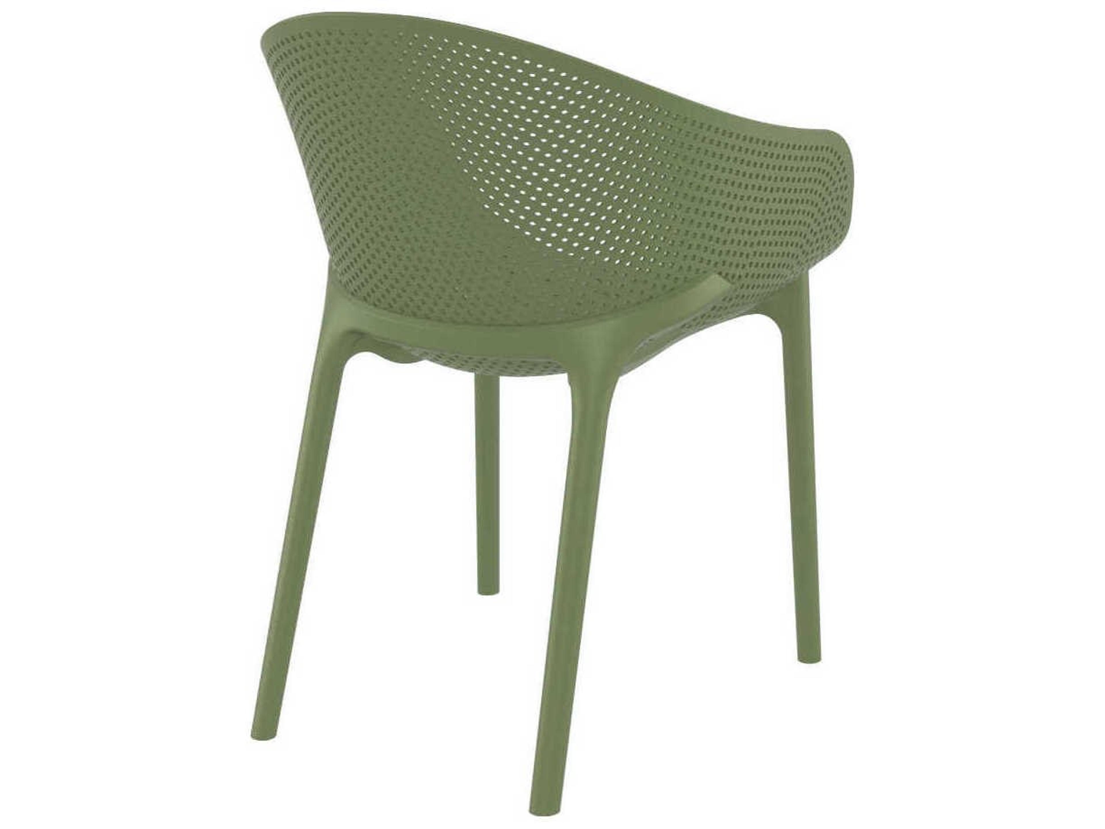 Compamia Sky Olive Green Resin Dining Chair