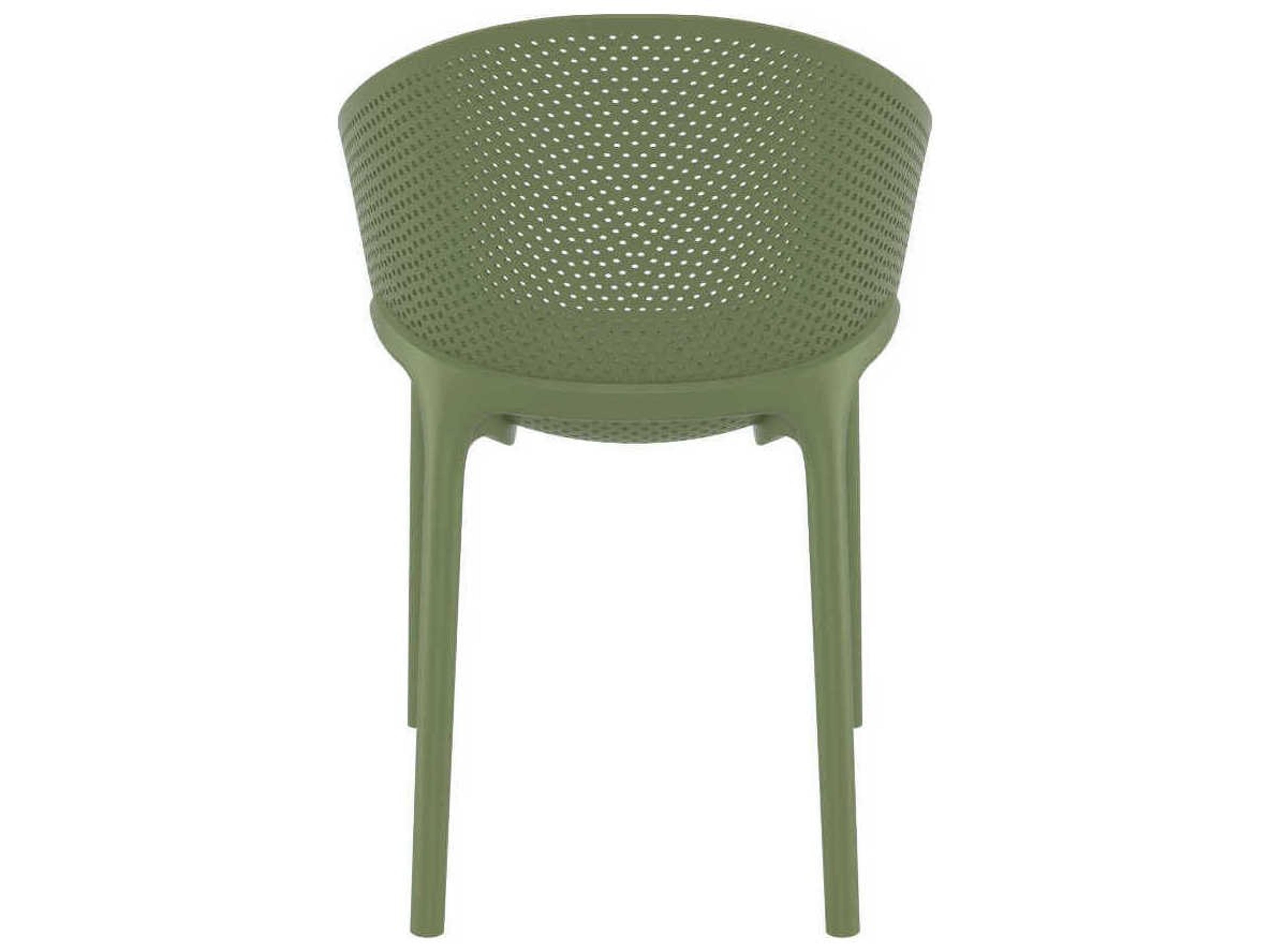 Compamia Sky Olive Green Resin Dining Chair