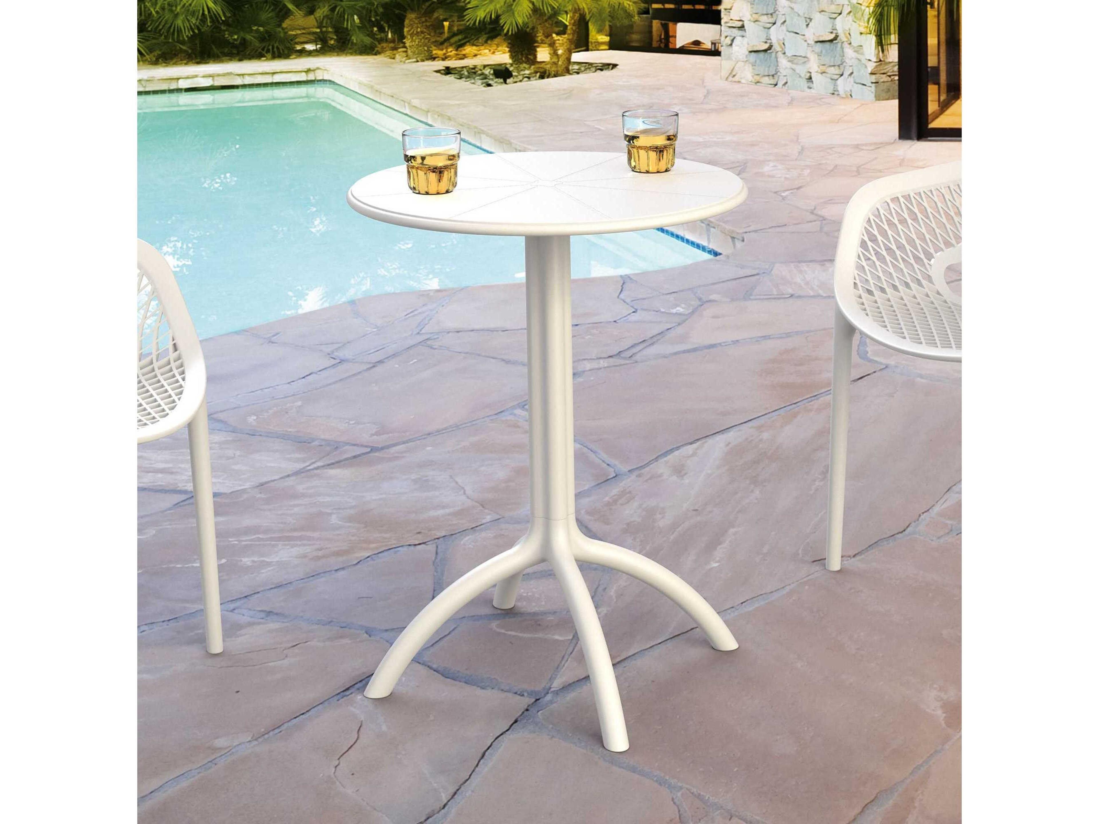 Compamia Octopus White Polypropylene Round Bistro Table