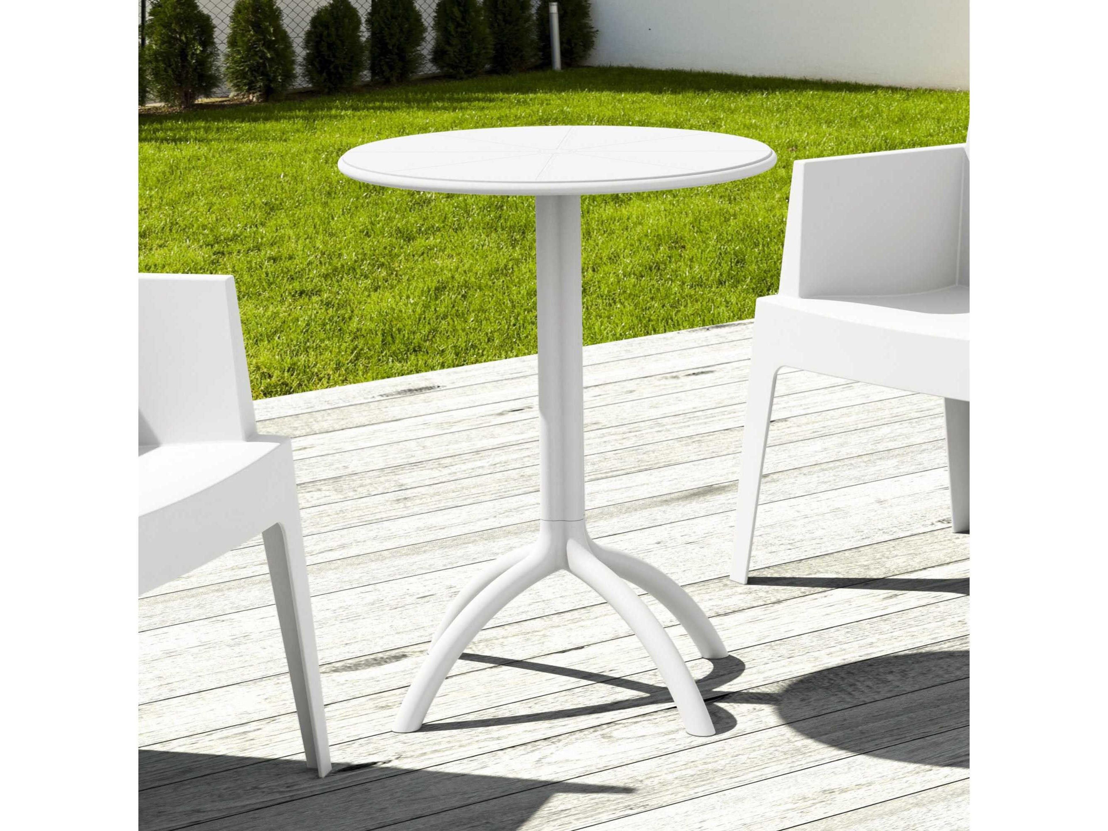 Compamia Octopus White Polypropylene Round Bistro Table