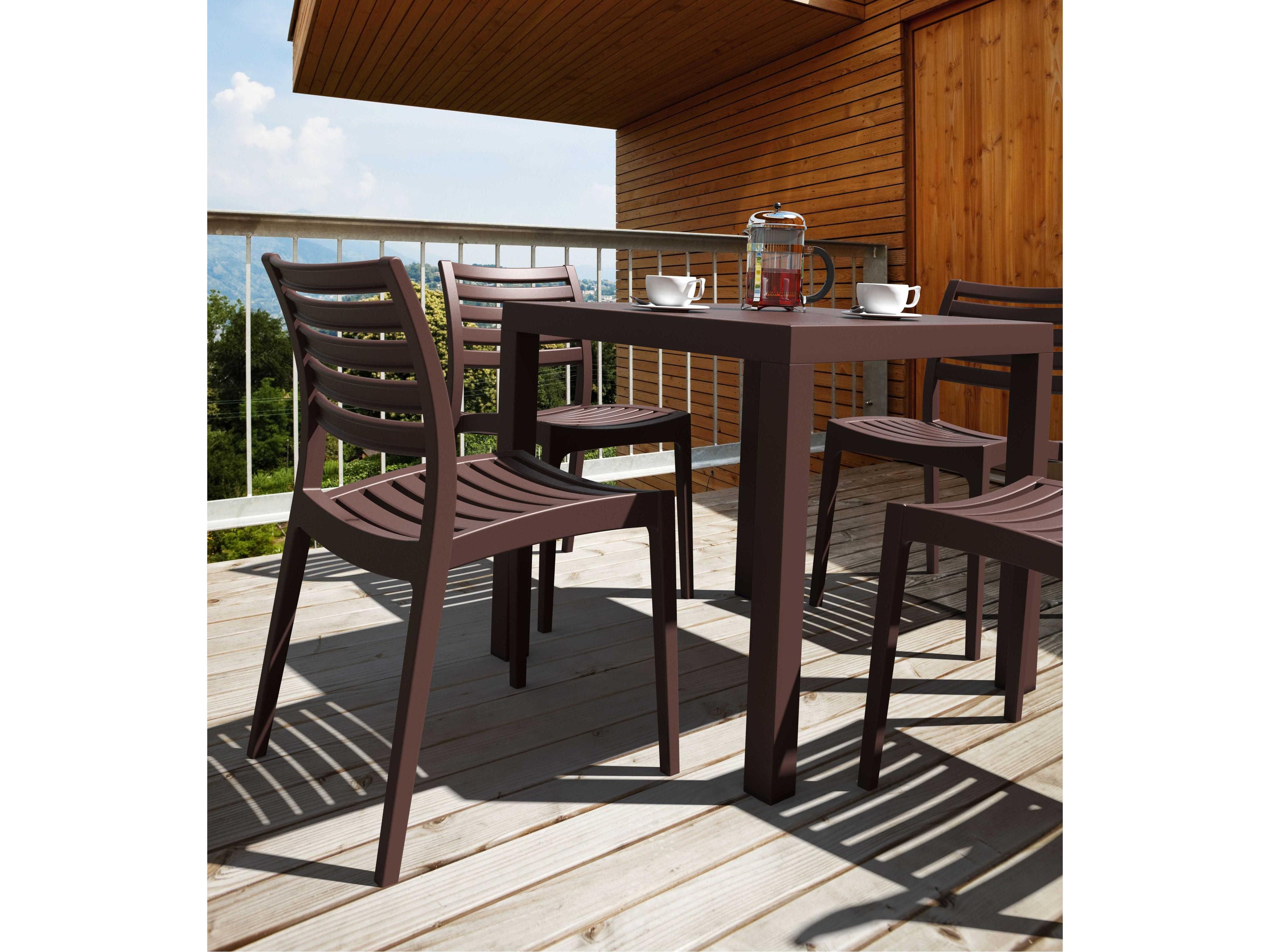 Compamia Ares Brown Polypropylene Dining Set