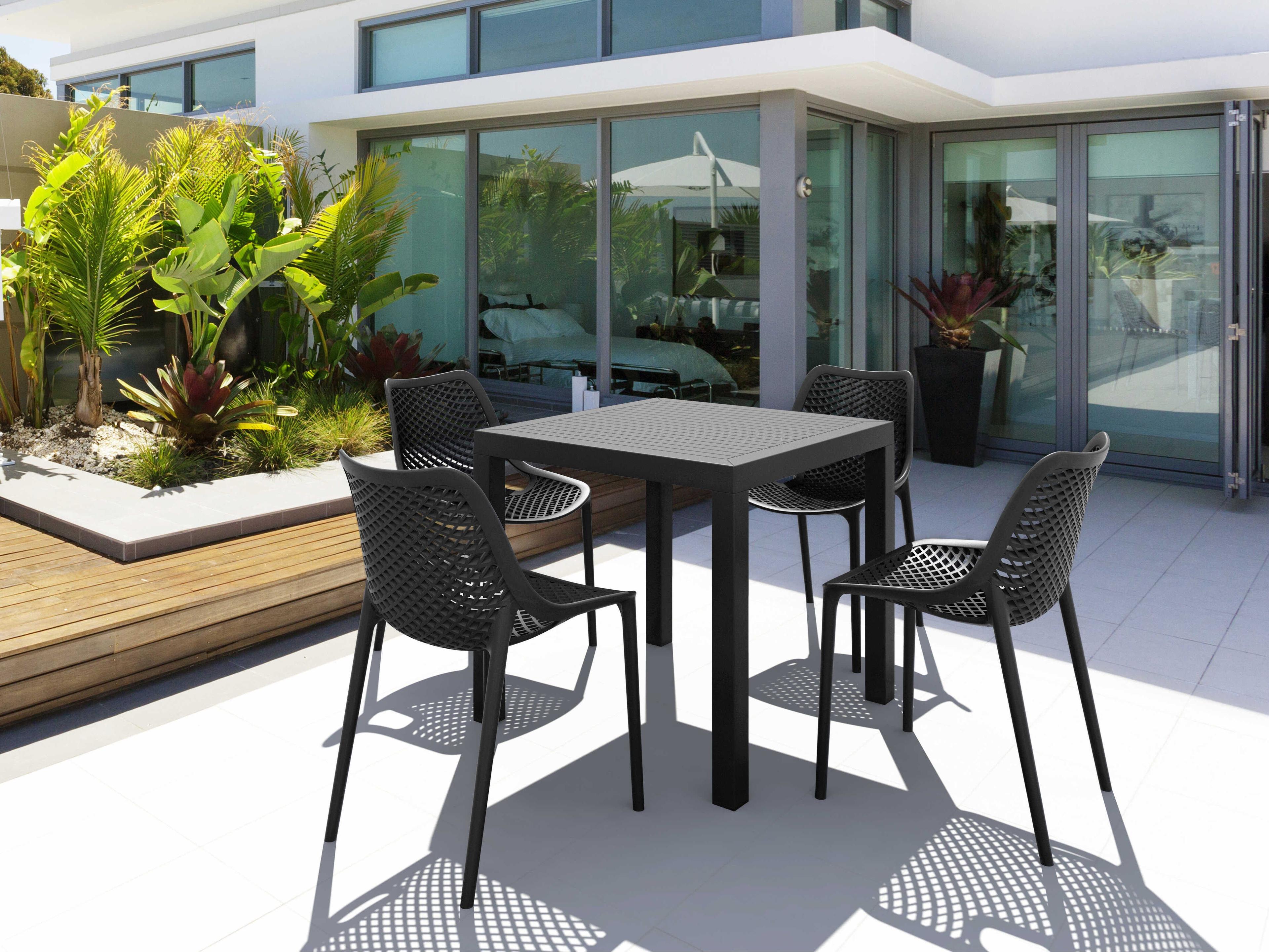 Air Black Polypropylene Dining Set