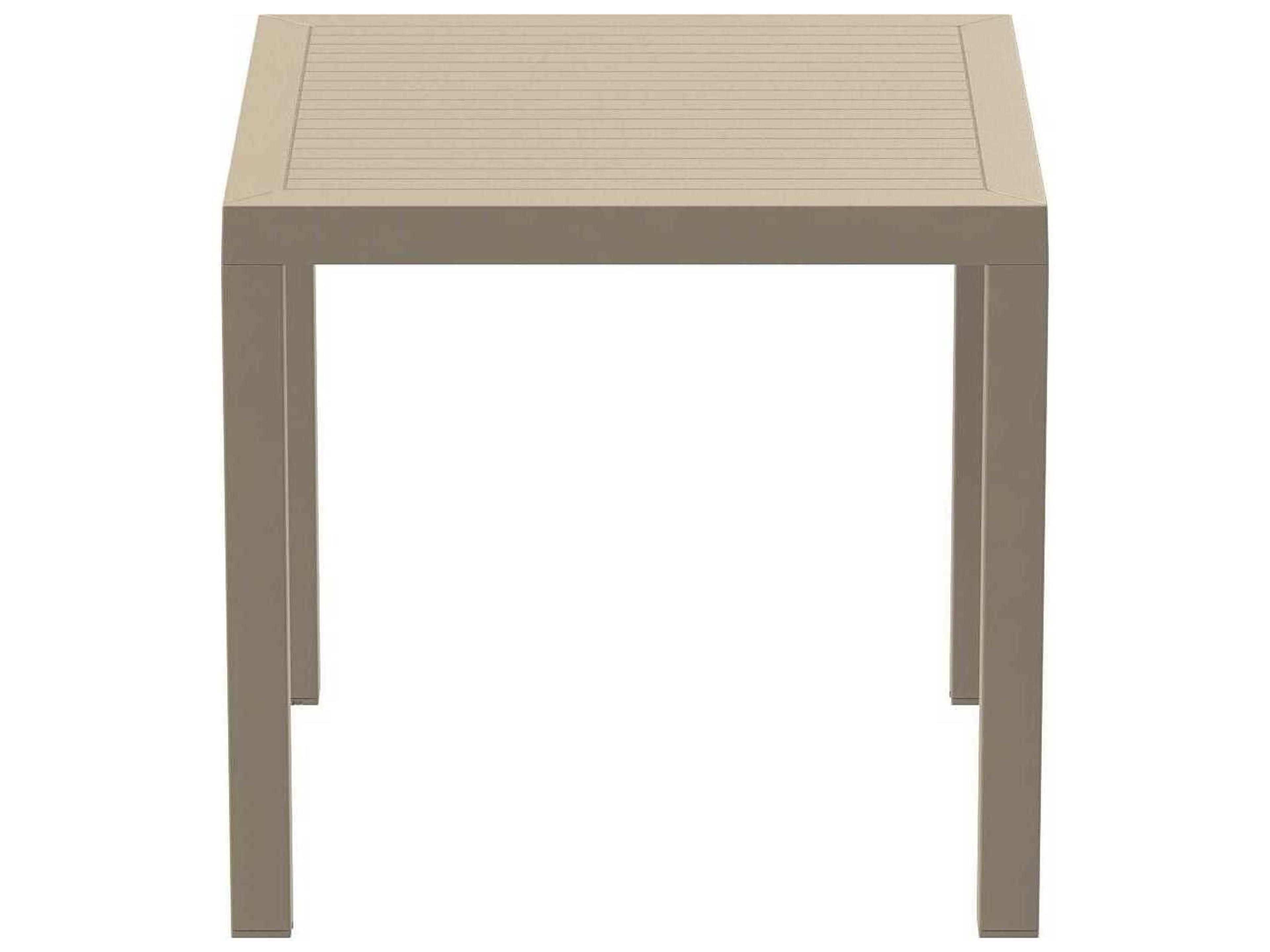Compamia Ares Taupe Polypropylene Square Dining Table