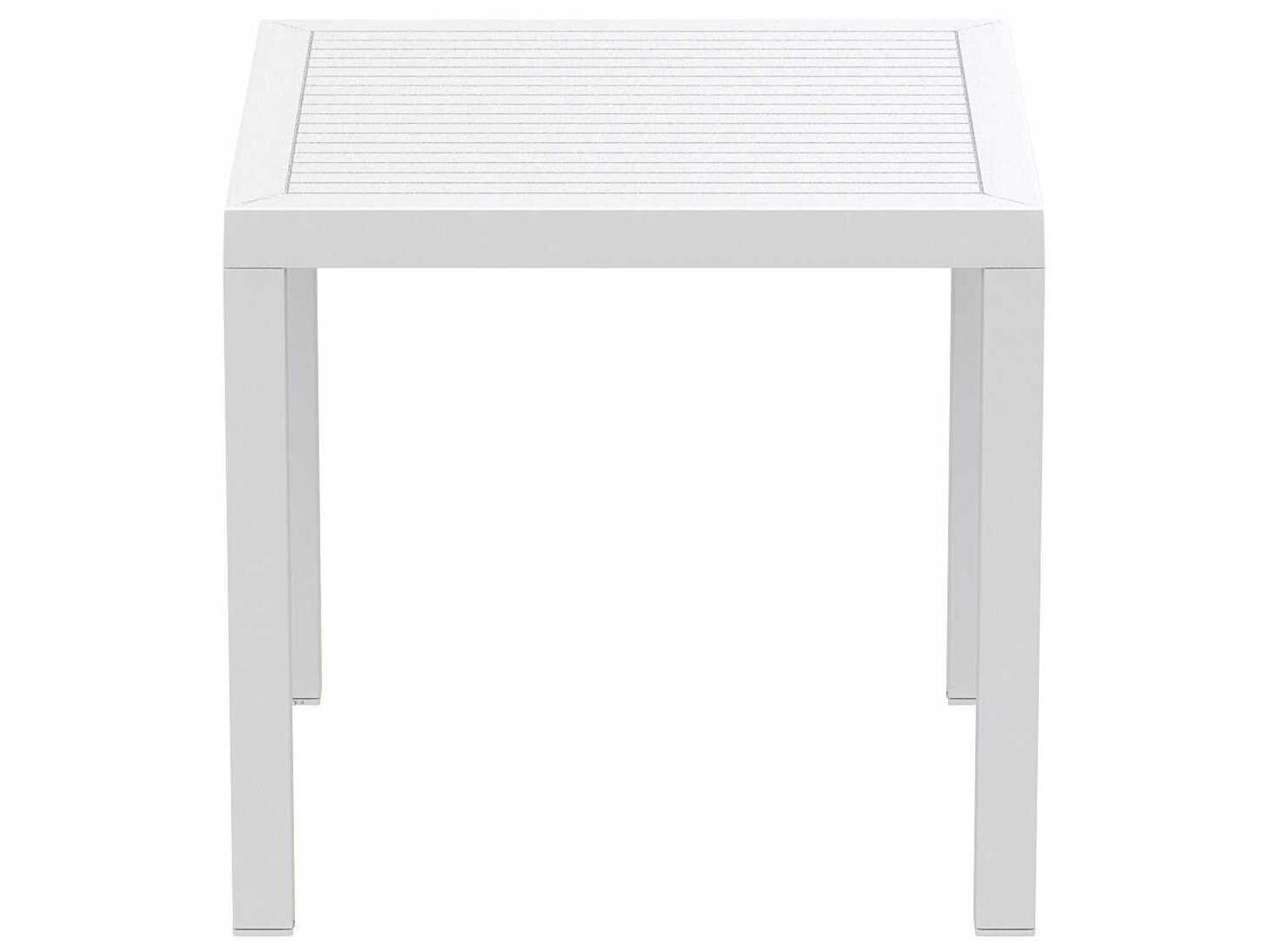 Compamia Ares White Polypropylene Square Dining Table