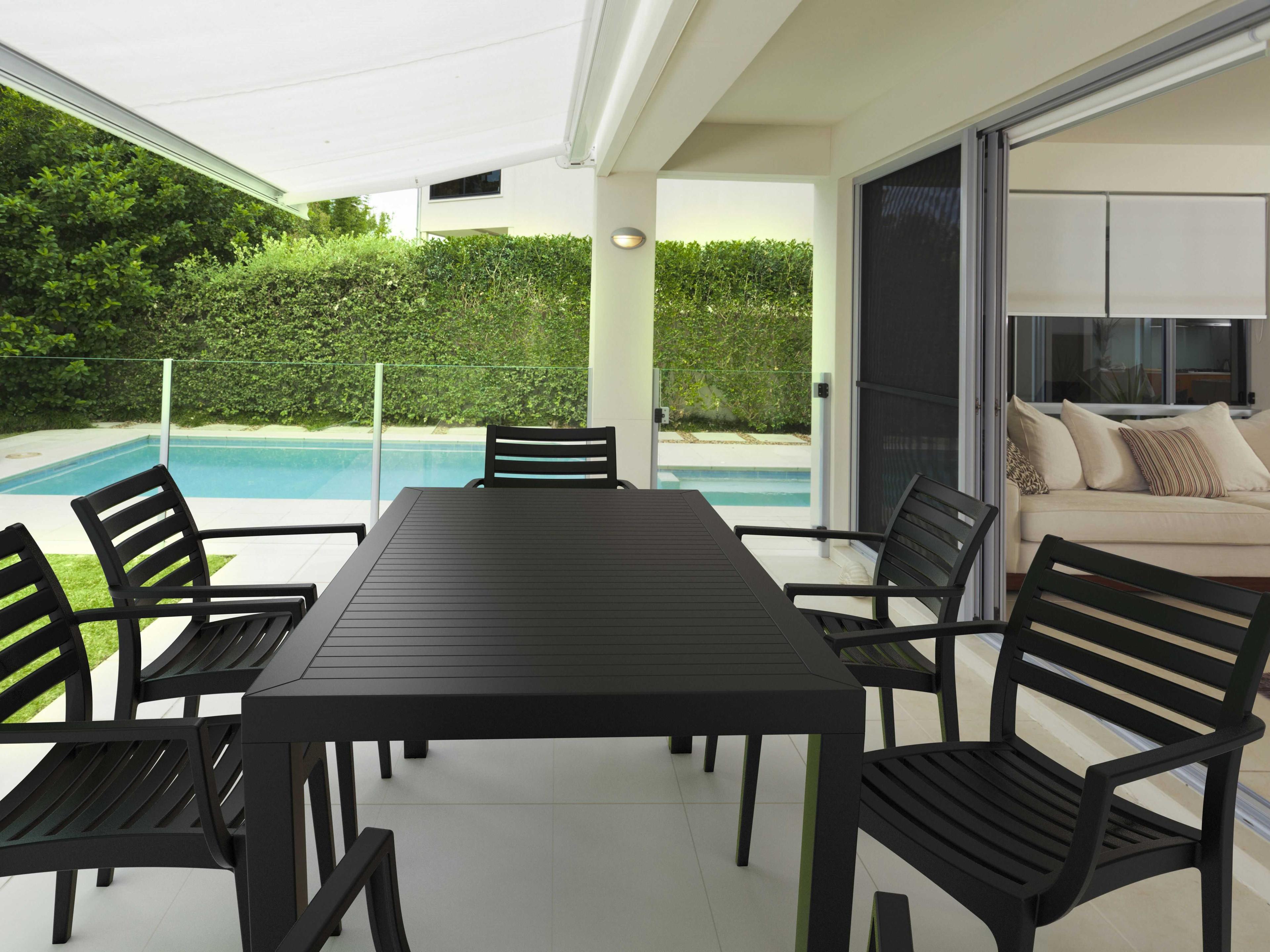 Compamia Artemis Black Polypropylene Dining Set
