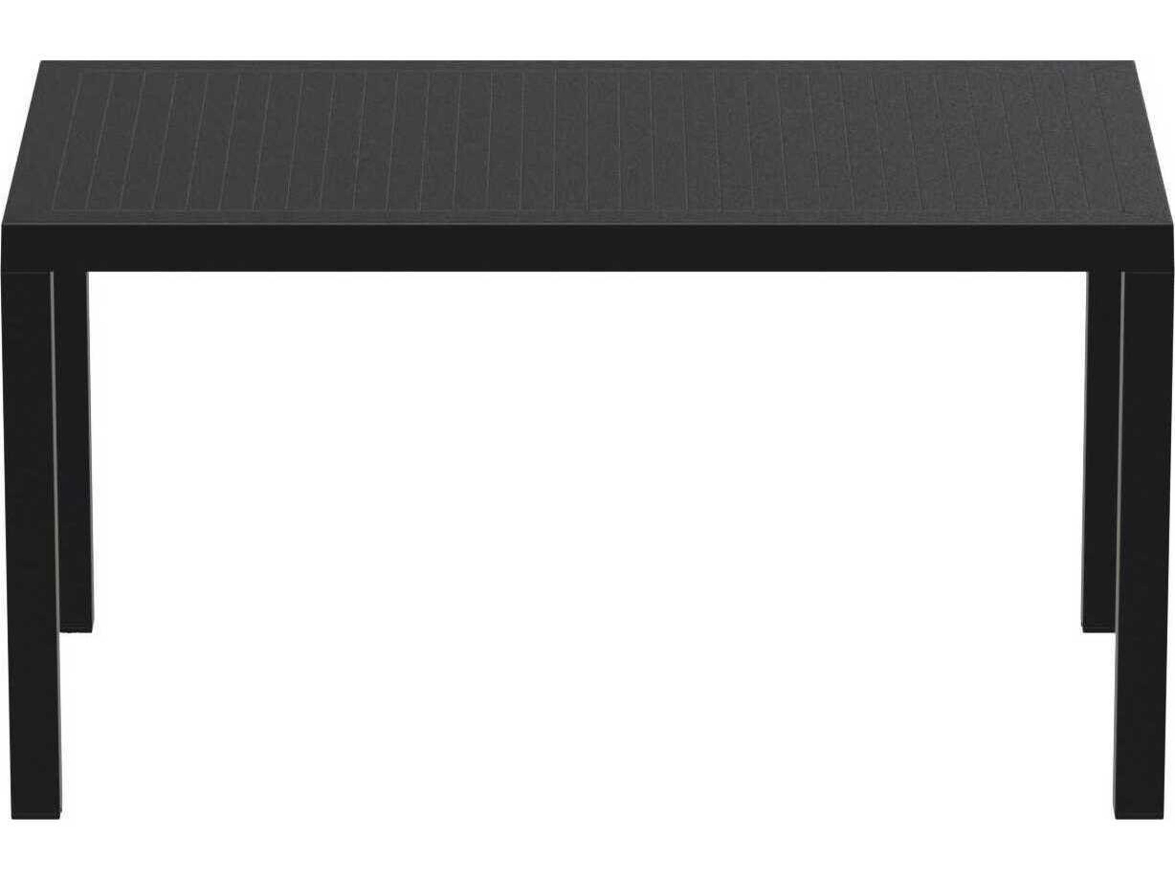 Compamia Ares Black Polypropylene Rectangular Dining Table