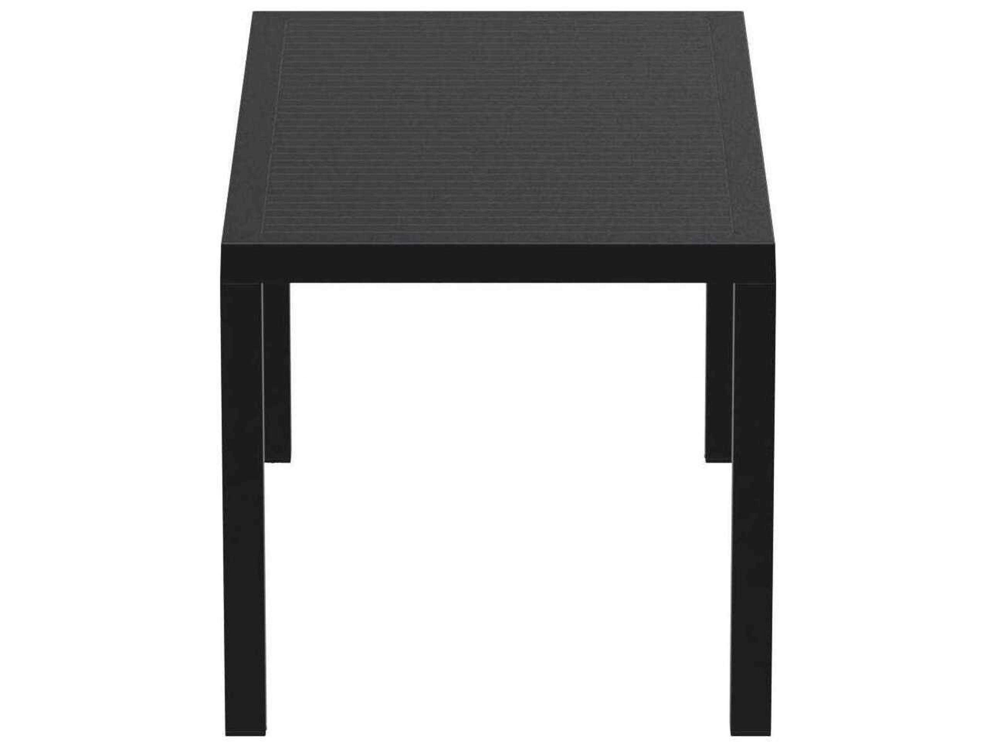Compamia Ares Black Polypropylene Rectangular Dining Table