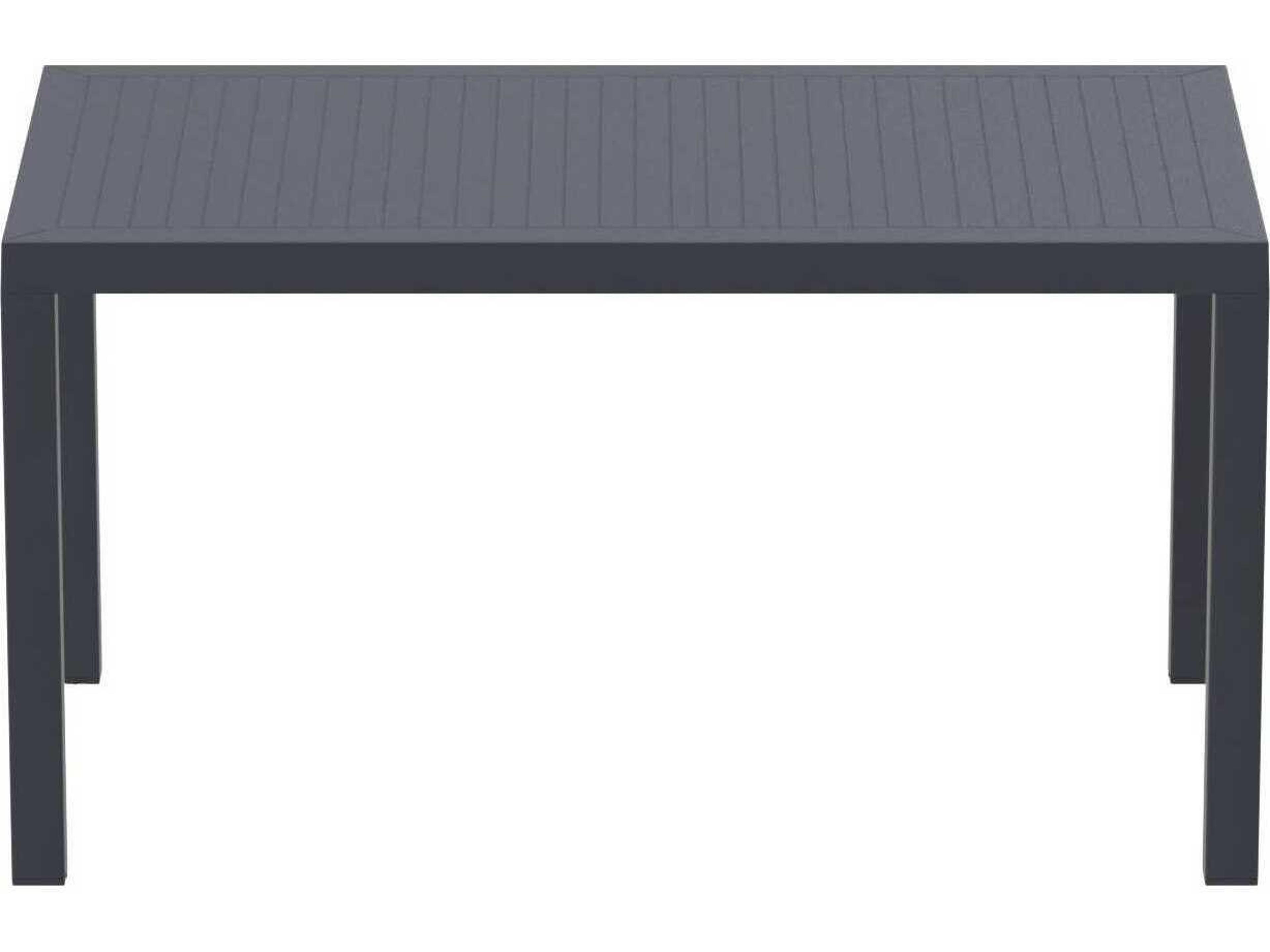 Compamia Ares Dark Gray Polypropylene Rectangular Dining Table