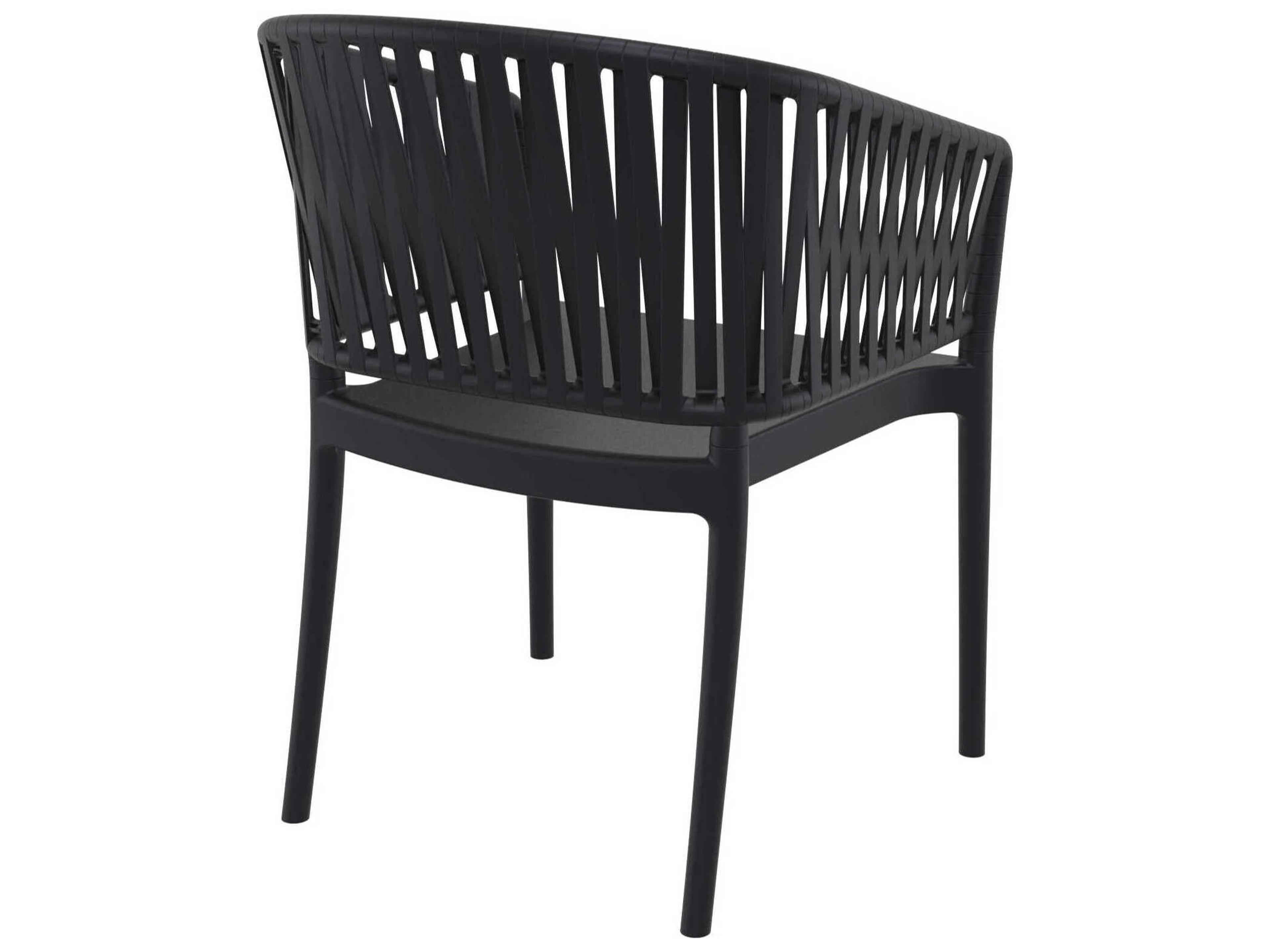 Compamia Portofino Black Resin Dining Chair