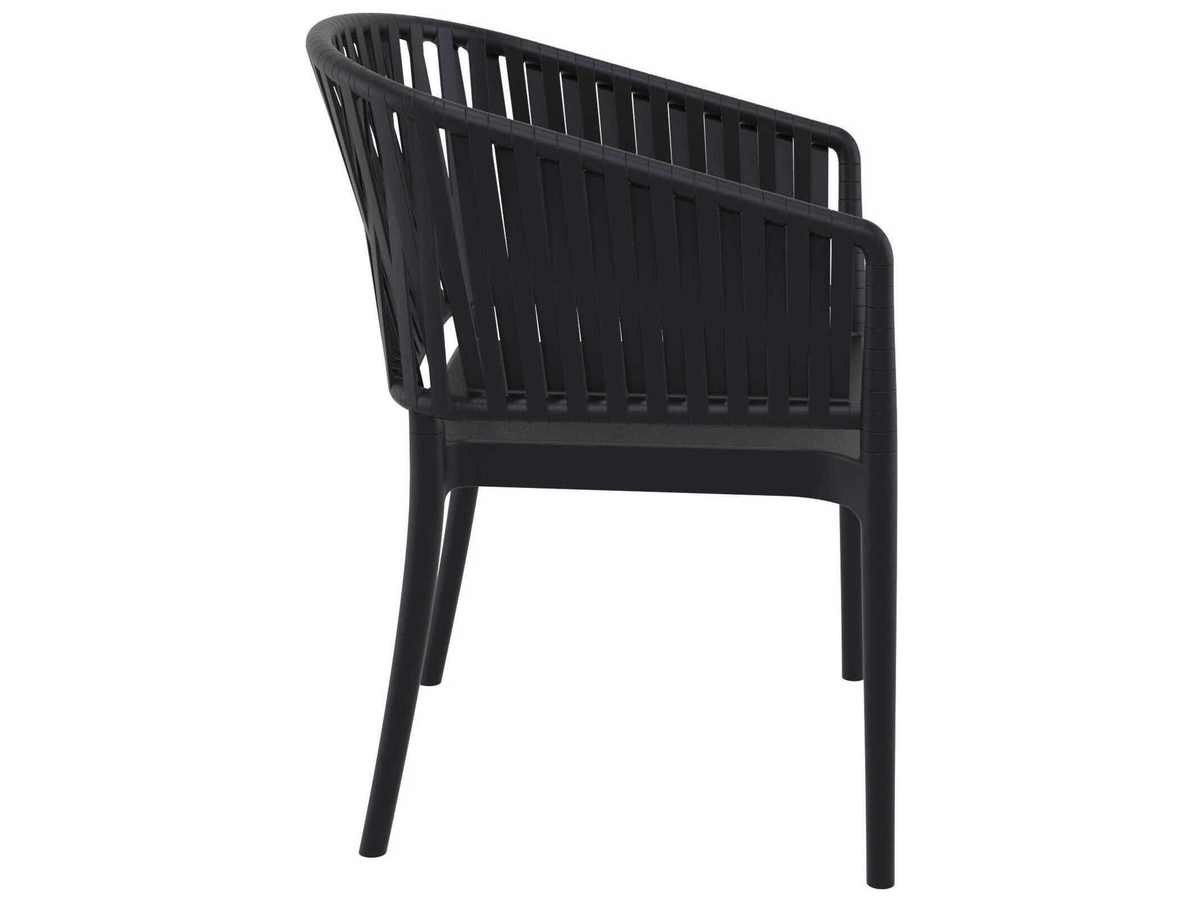 Compamia Portofino Black Resin Dining Chair