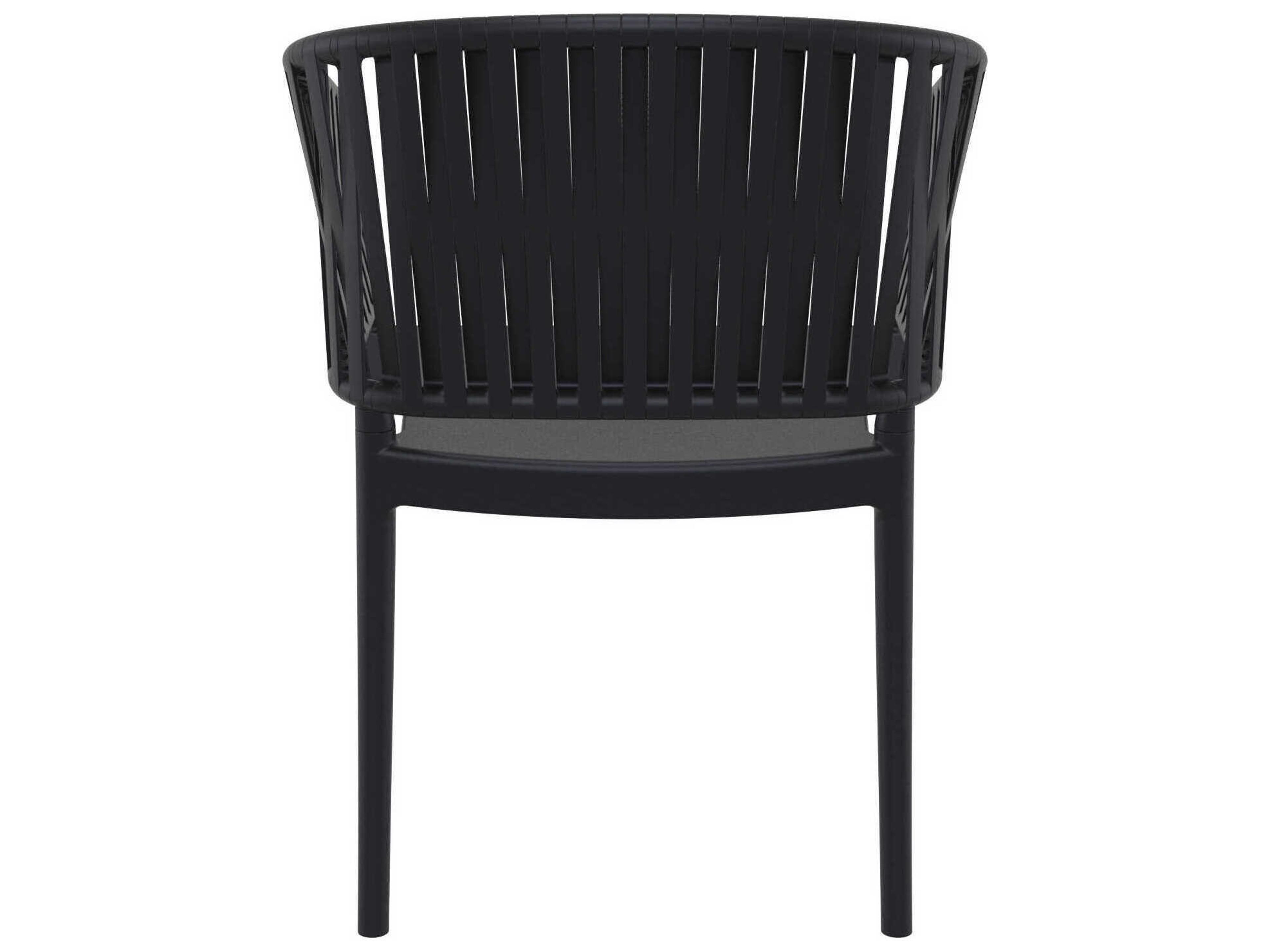 Compamia Portofino Black Resin Dining Chair