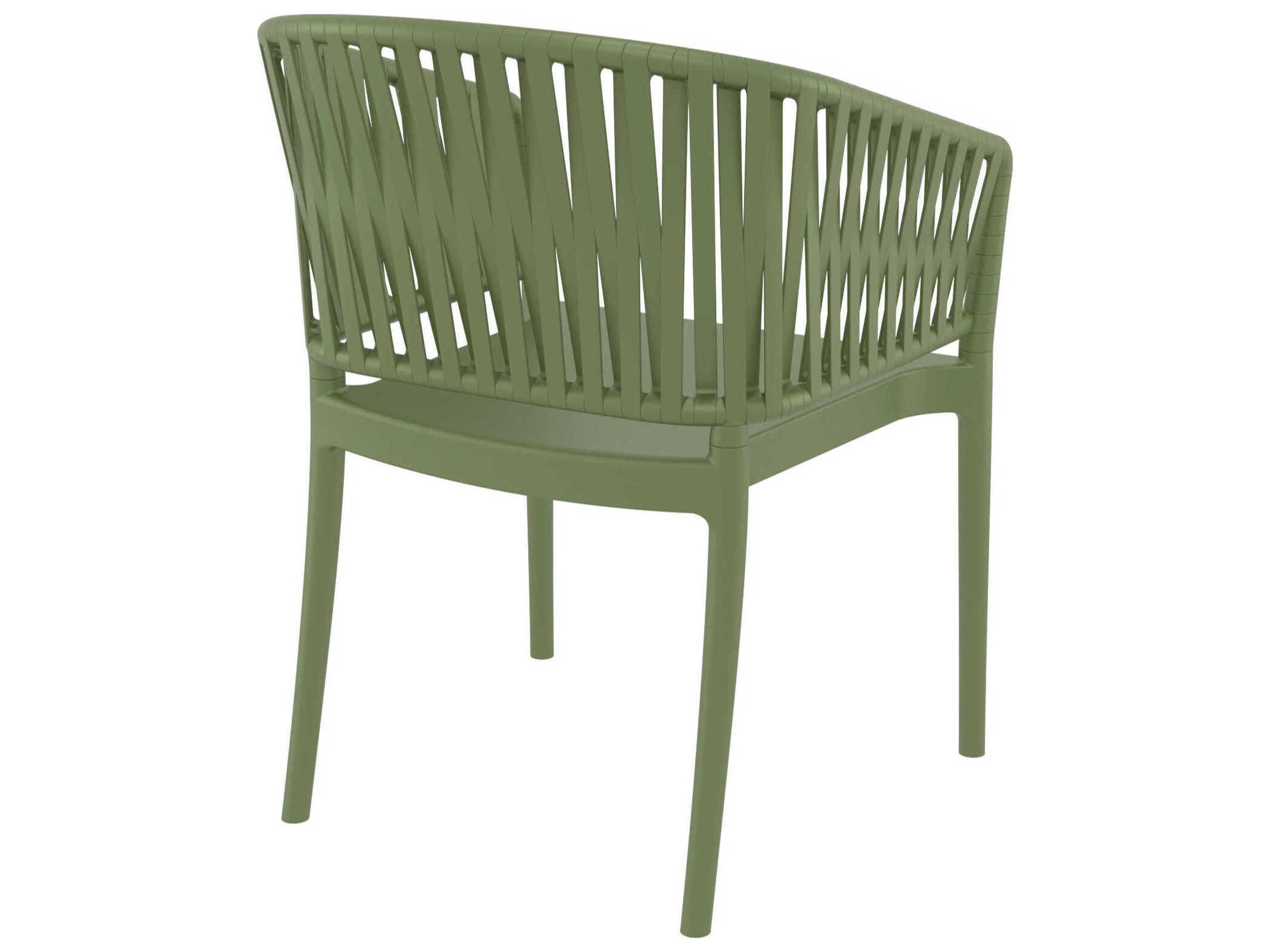 Compamia Portofino Olive Green Resin Dining Chair