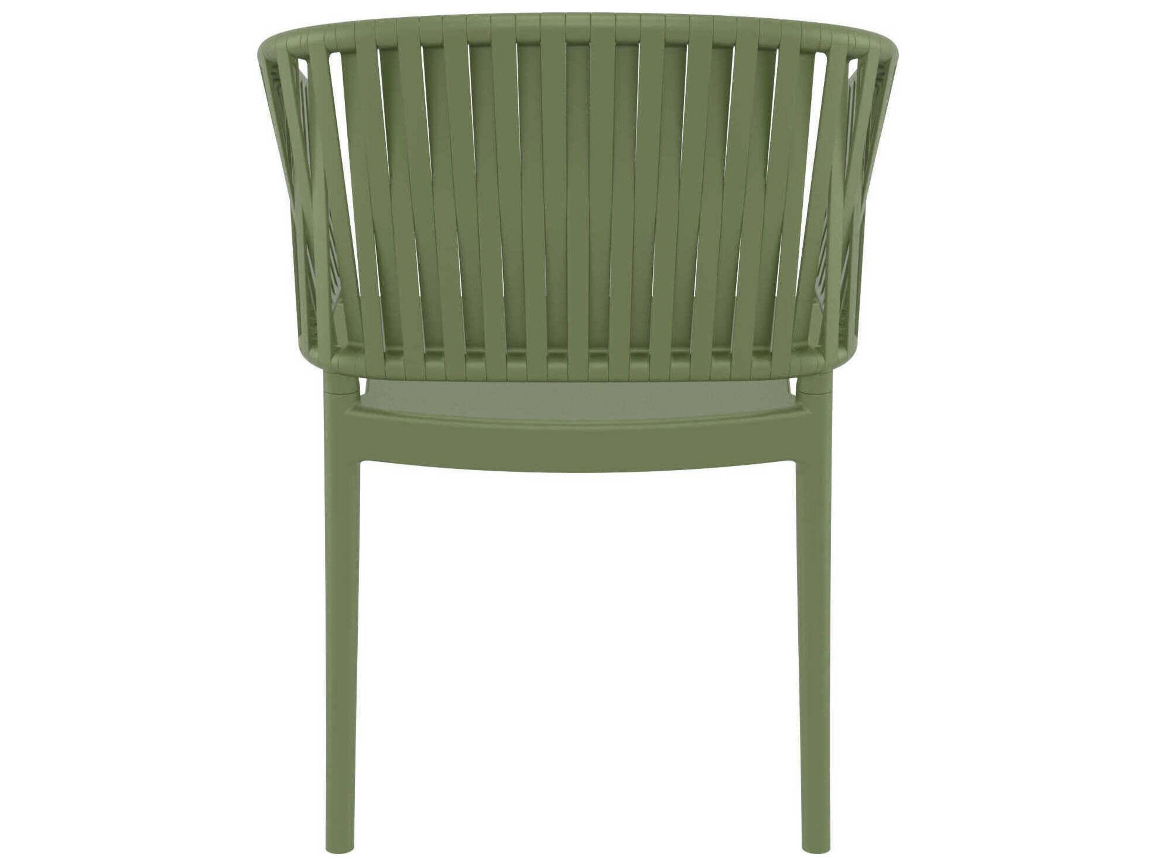 Compamia Portofino Olive Green Resin Dining Chair