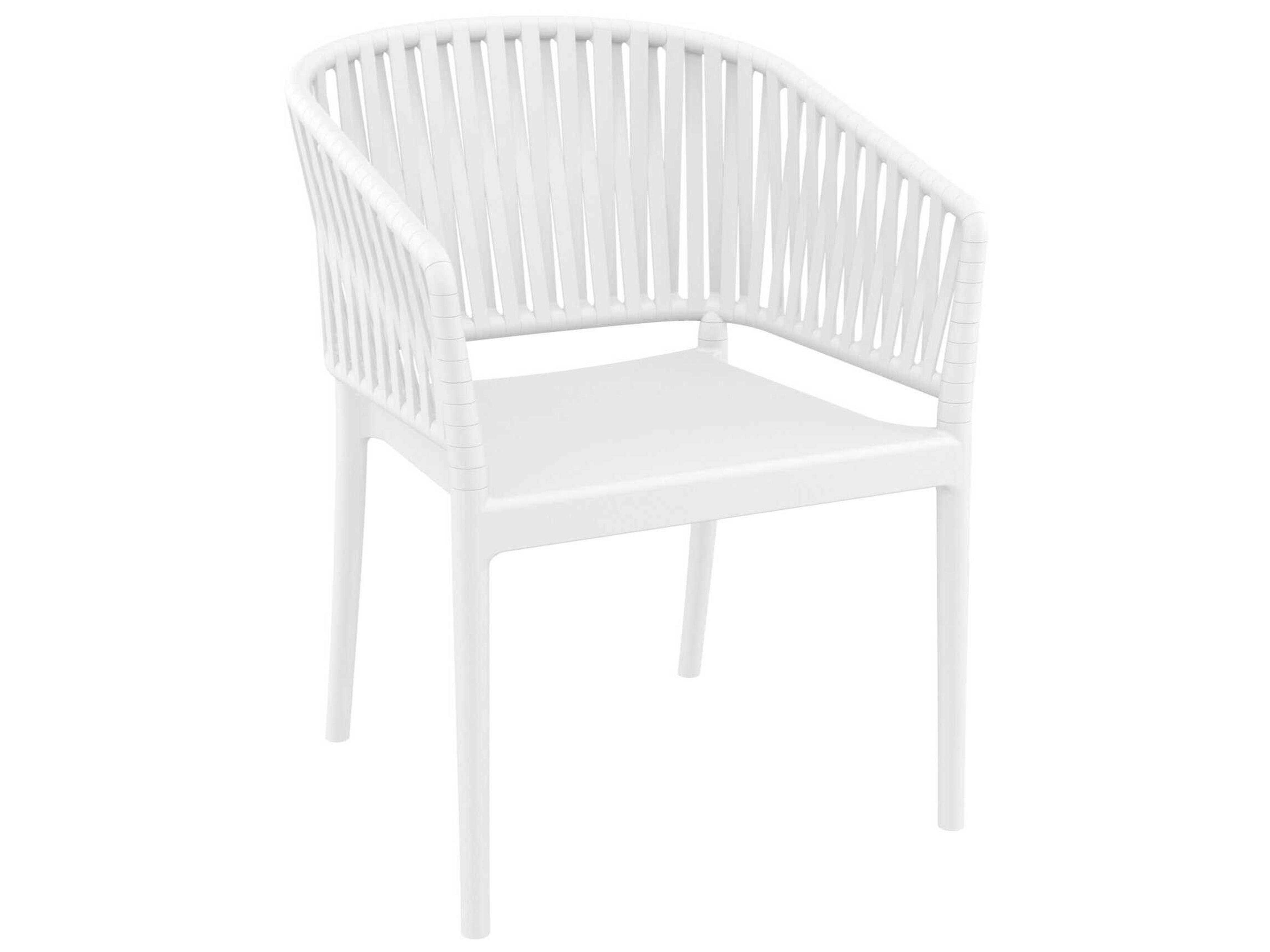Portofino White Resin Dining Chair