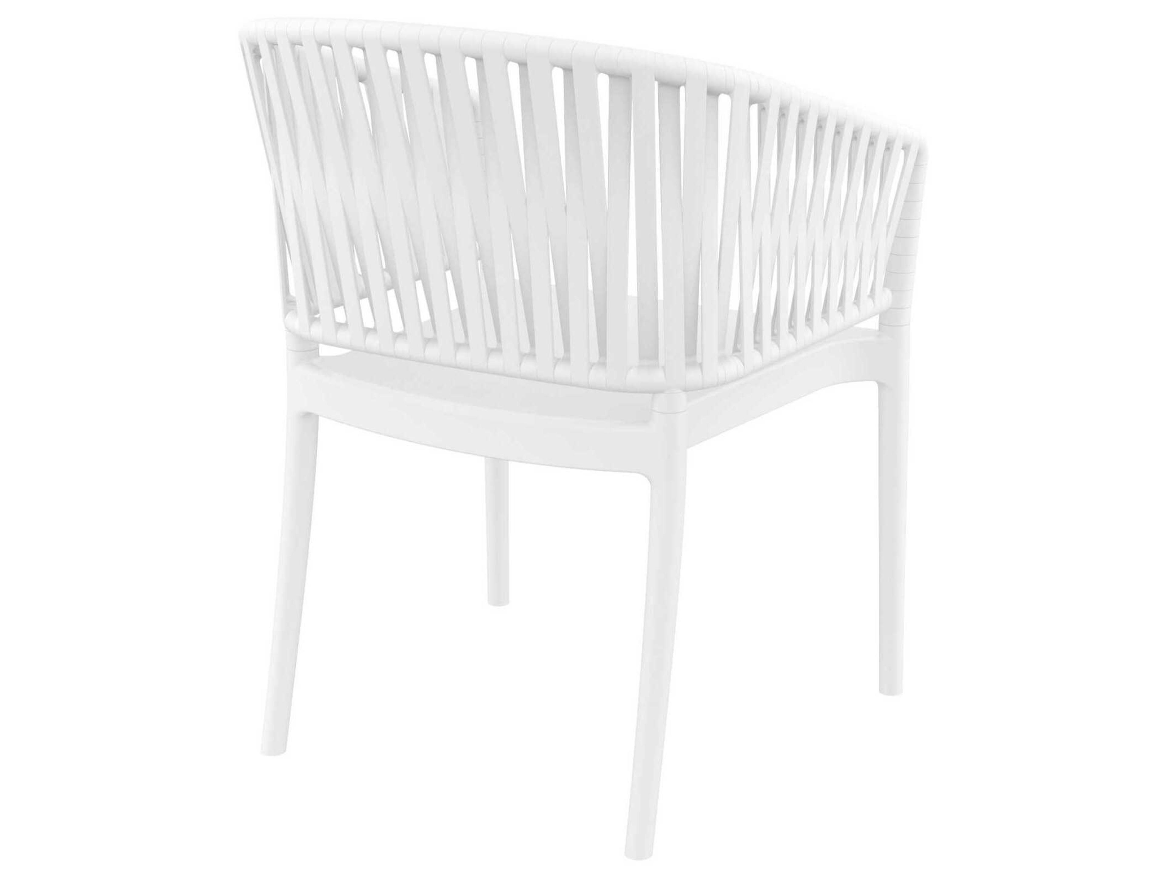 Compamia Portofino White Resin Dining Chair