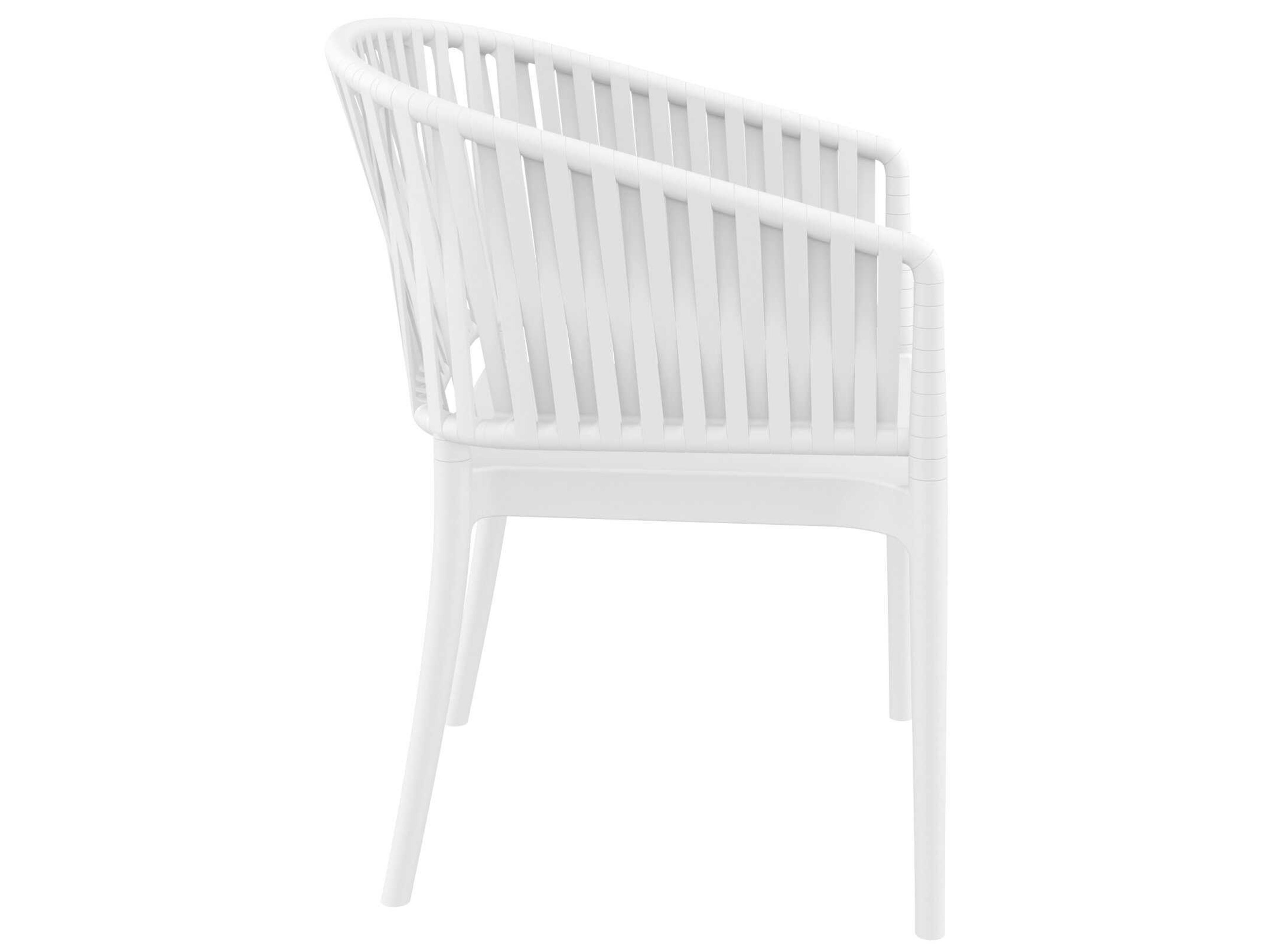 Compamia Portofino White Resin Dining Chair