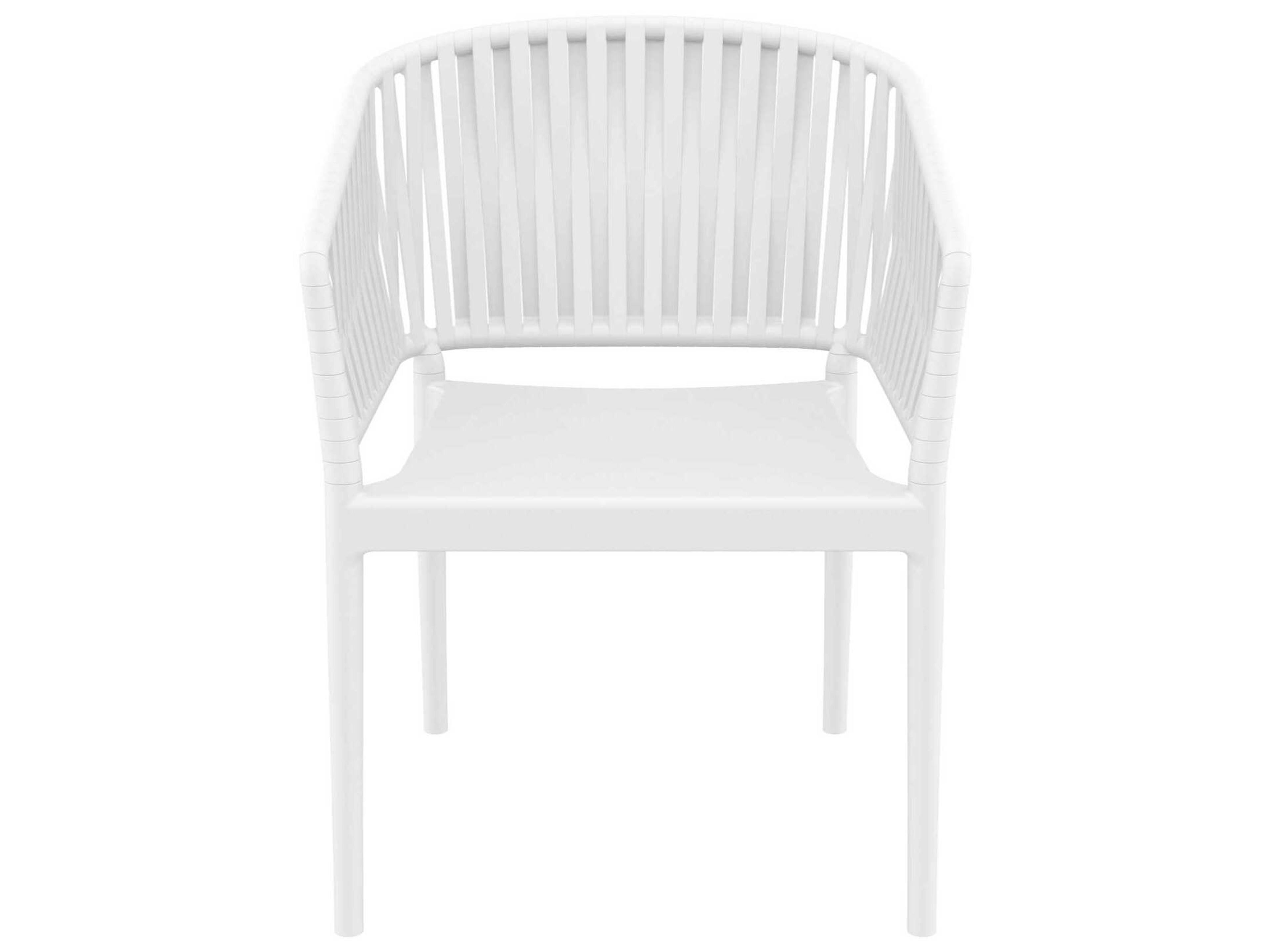 Compamia Portofino White Resin Dining Chair